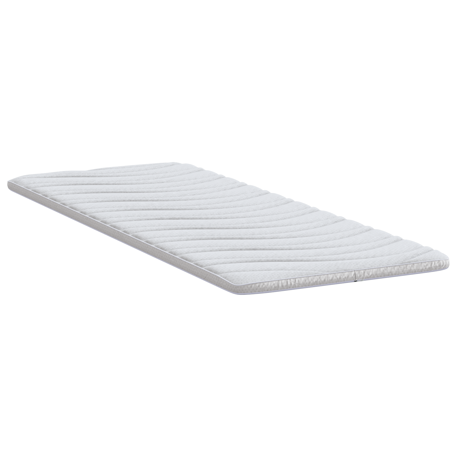 Păturile pentru saltea Alb 70 x 200 cm Polyester fără adeziv GartenMobel Dekor