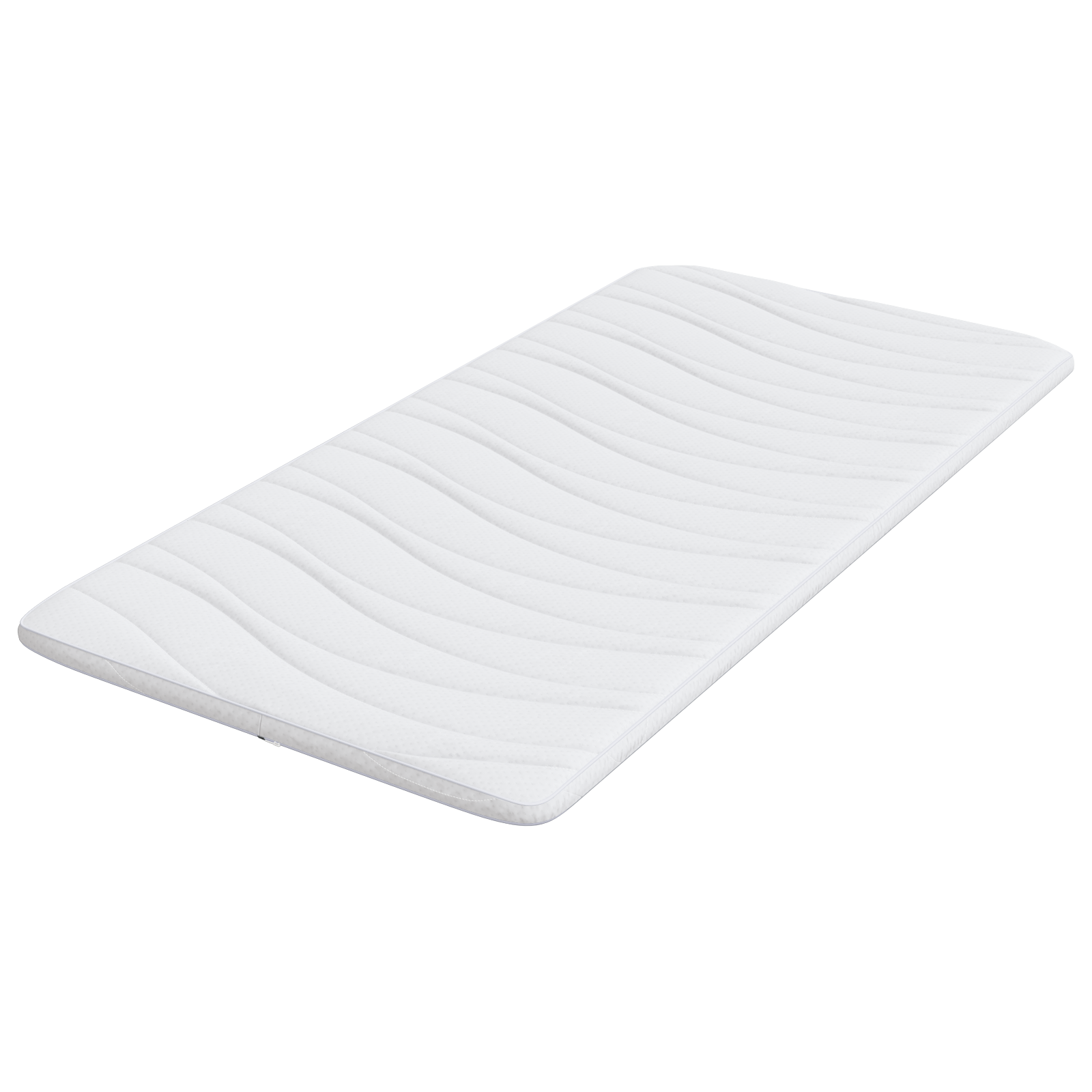Păturile pentru saltea Alb 90 x 190 cm Polyester fără adeziv GartenMobel Dekor