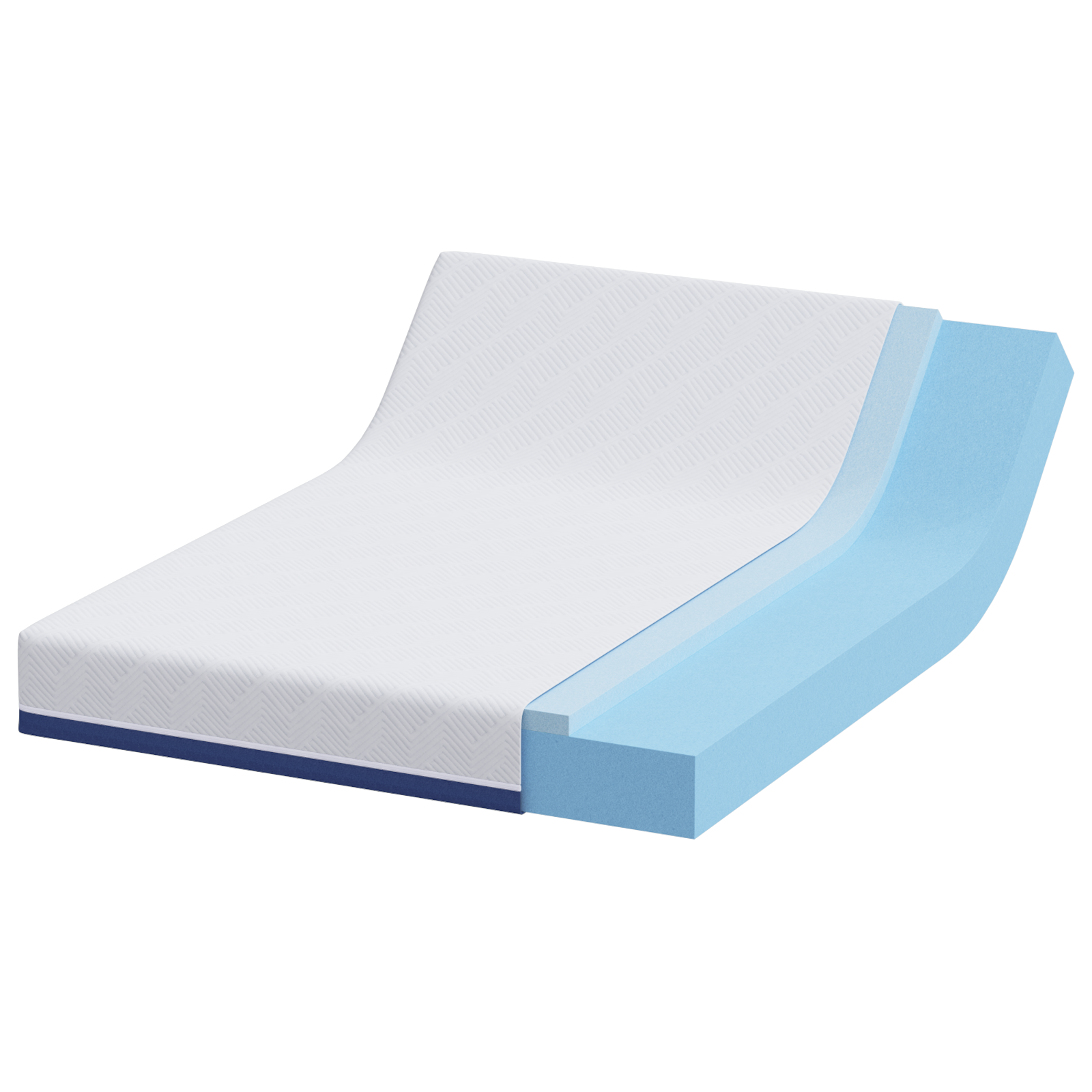Saltele Alb și albastru Țesătură jacquard din poliester 100% GartenMobel Dekor