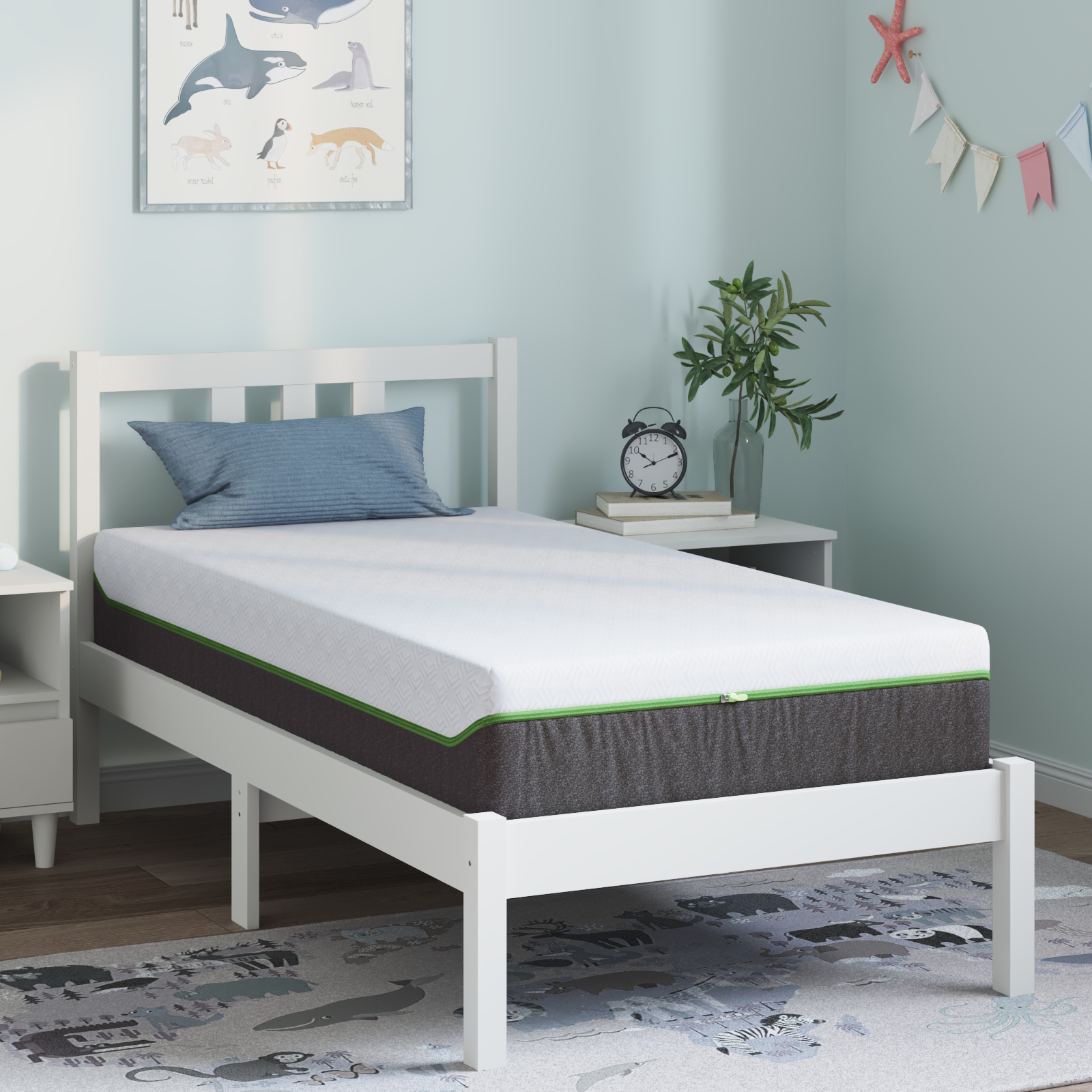 Saltele Alb și gri Țesătură jacquard din poliester 100% GartenMobel Dekor