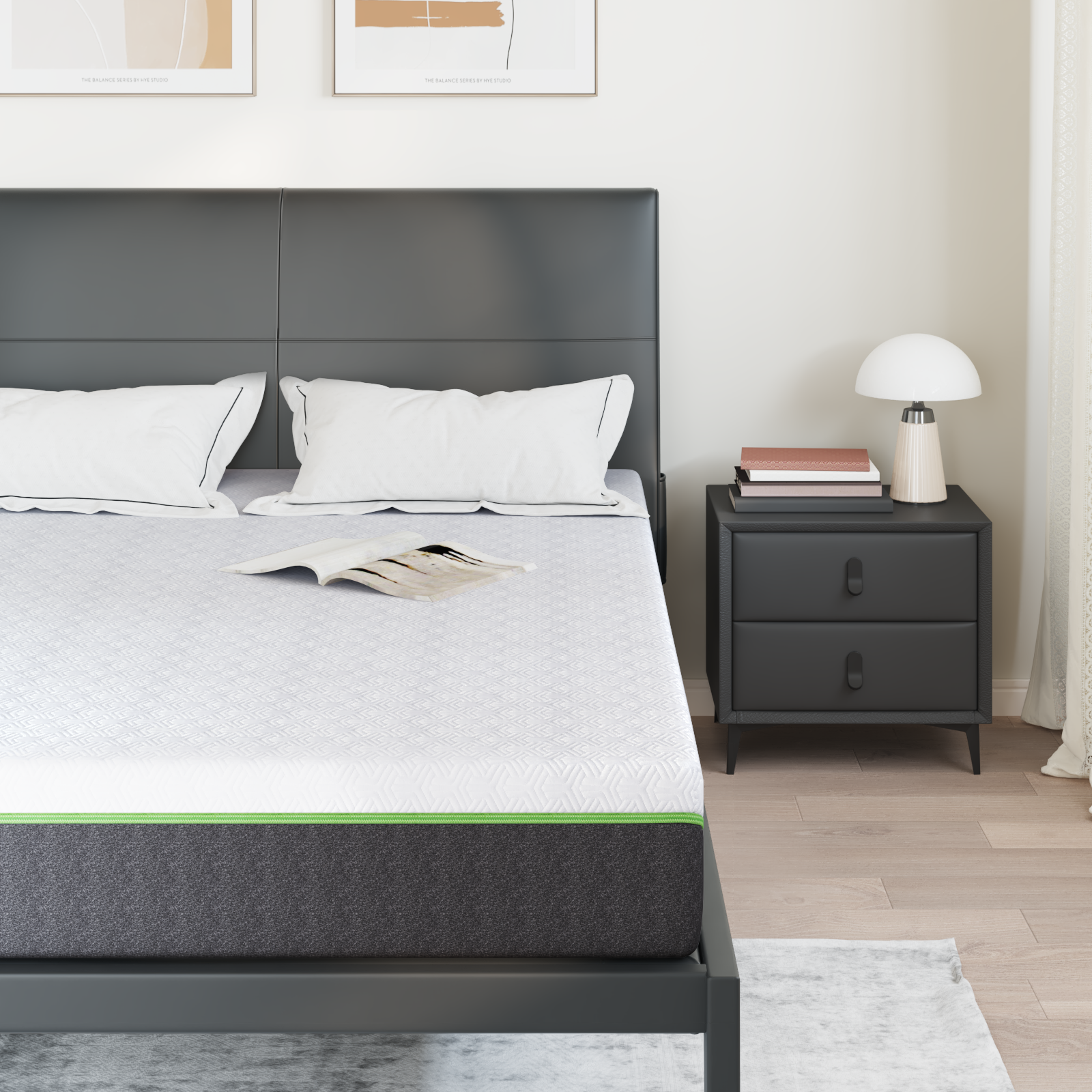 Saltele Alb și gri Țesătură jacquard din poliester 100% GartenMobel Dekor