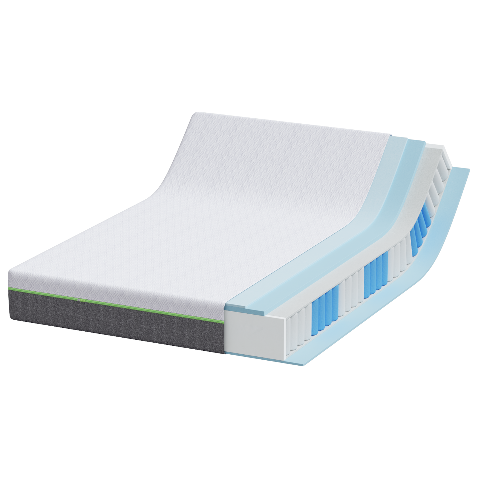 Saltele Alb și gri Țesătură jacquard din poliester 100% GartenMobel Dekor