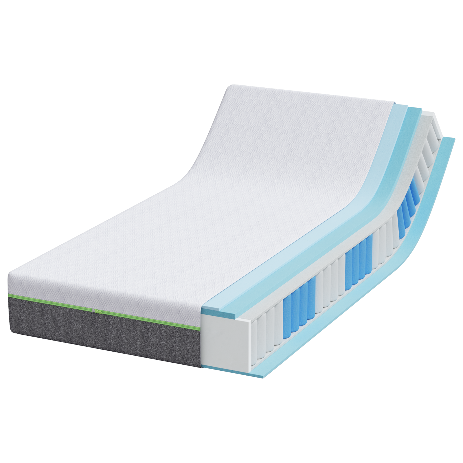 Saltele Alb și gri Țesătură jacquard din poliester 100% GartenMobel Dekor