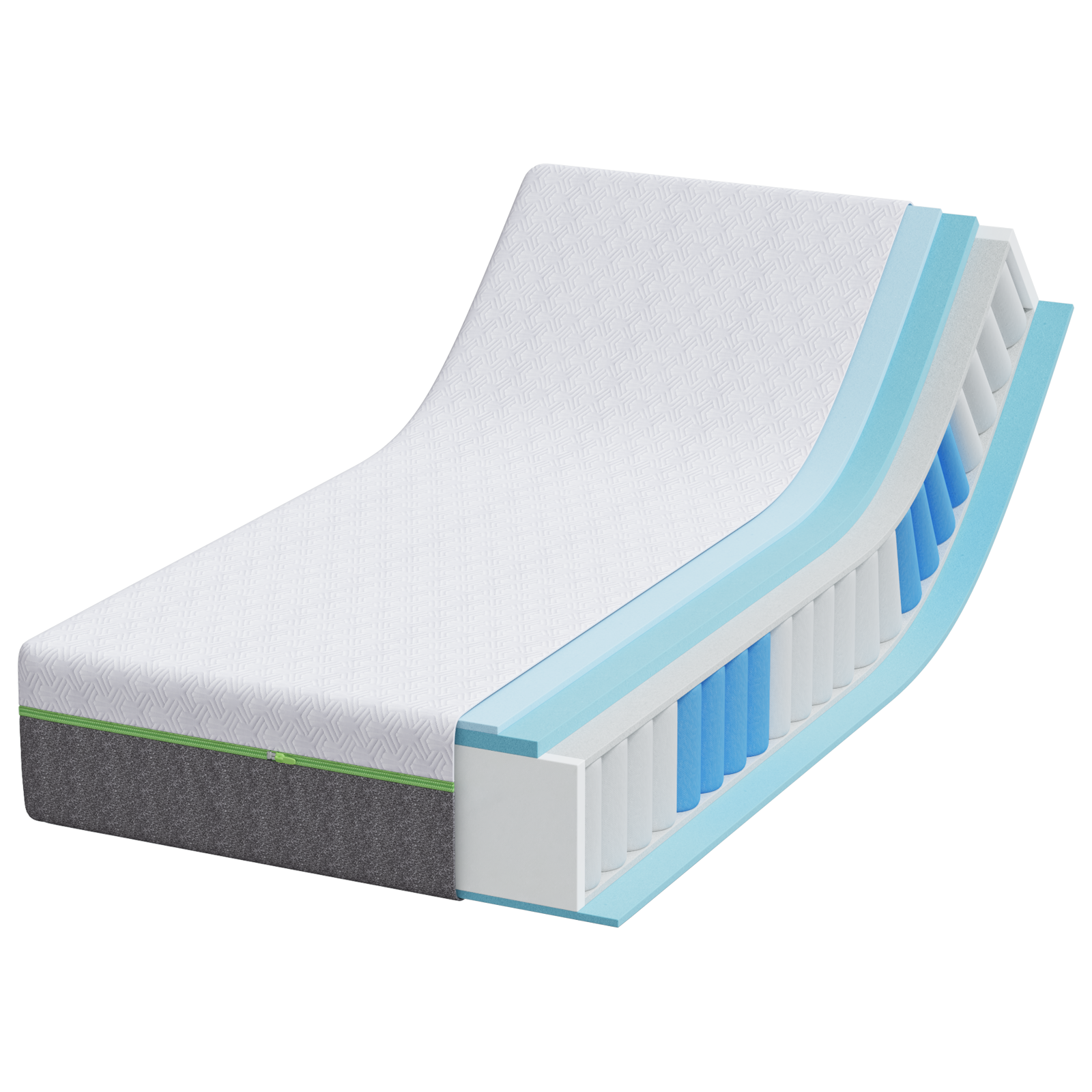 Saltele Alb și gri Țesătură jacquard din poliester 100% GartenMobel Dekor