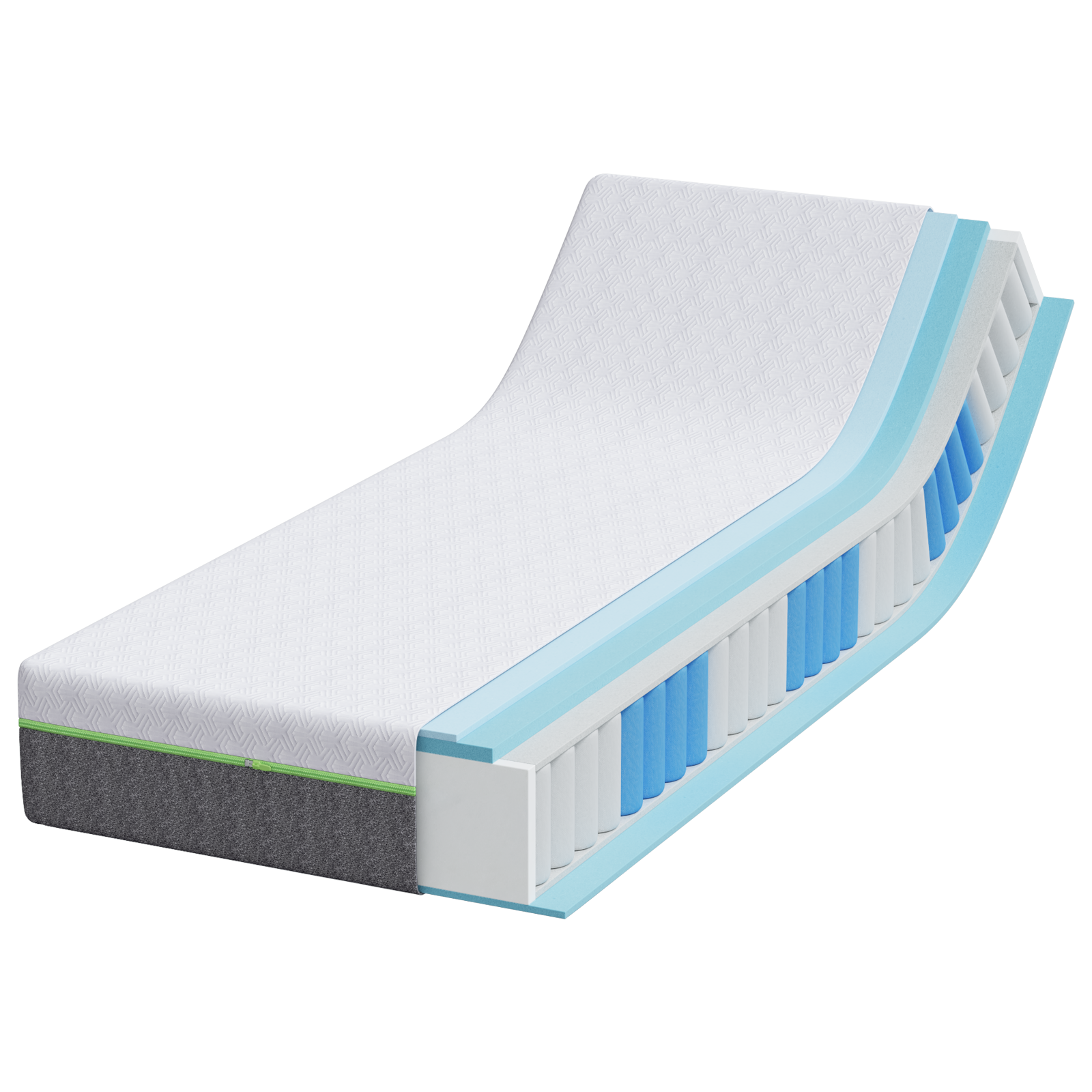 Saltele Alb și gri Țesătură jacquard din poliester 100% GartenMobel Dekor