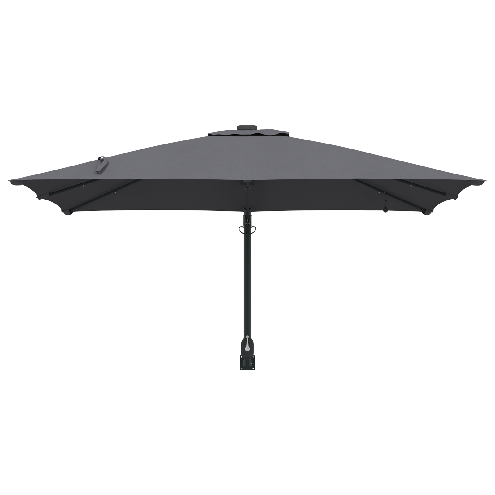 Parasol de Grădină Antracit 248.5 x 247.5 x 160 cm țesătură GartenMobel Dekor