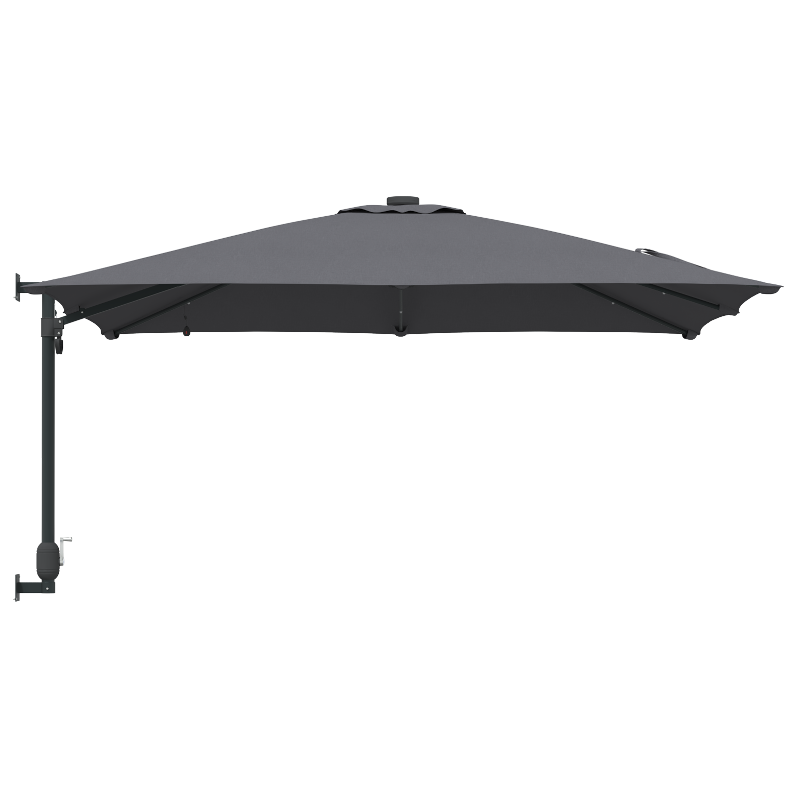 Parasol de Grădină Antracit 248.5 x 247.5 x 160 cm țesătură GartenMobel Dekor