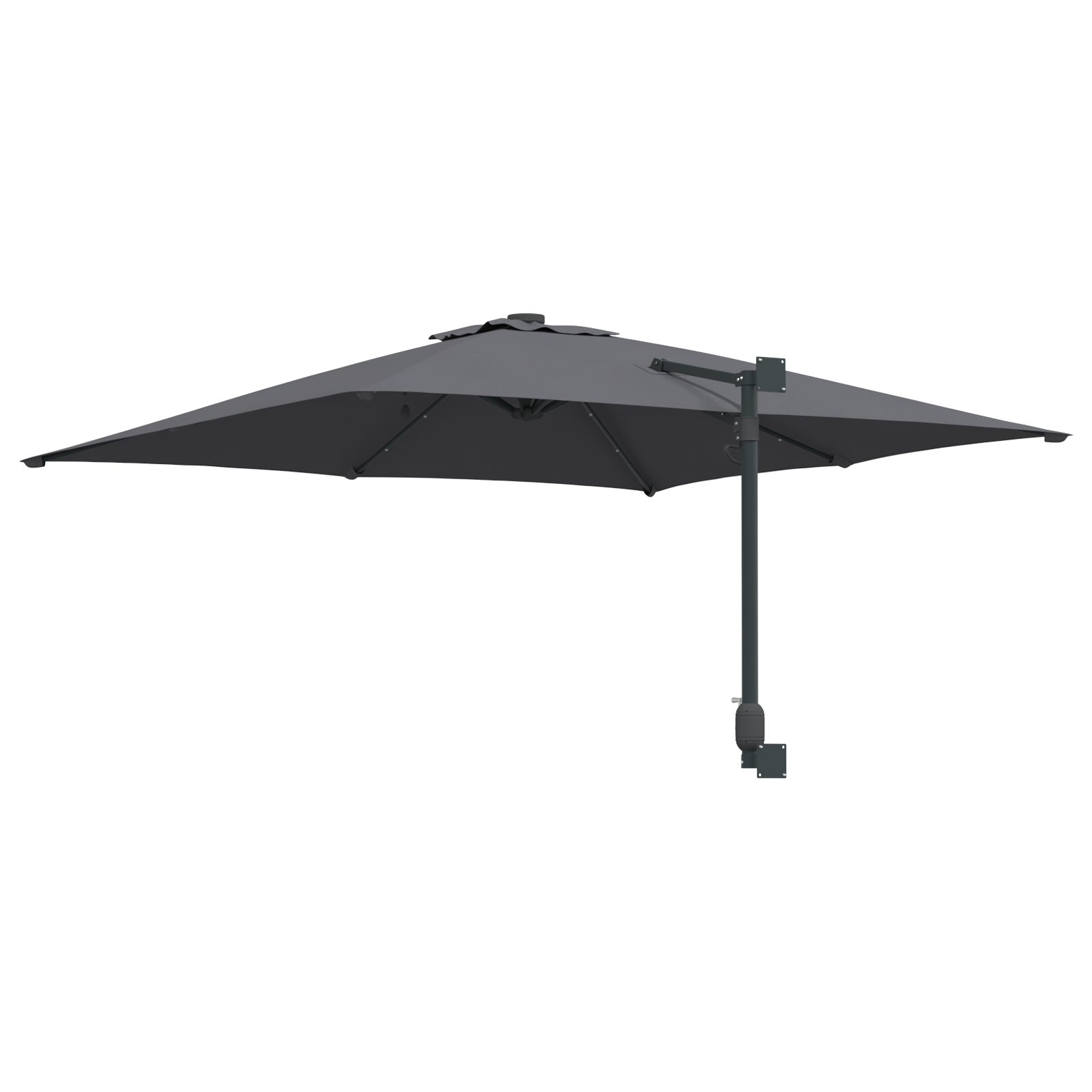 Parasol de Grădină Antracit 248.5 x 247.5 x 160 cm țesătură GartenMobel Dekor