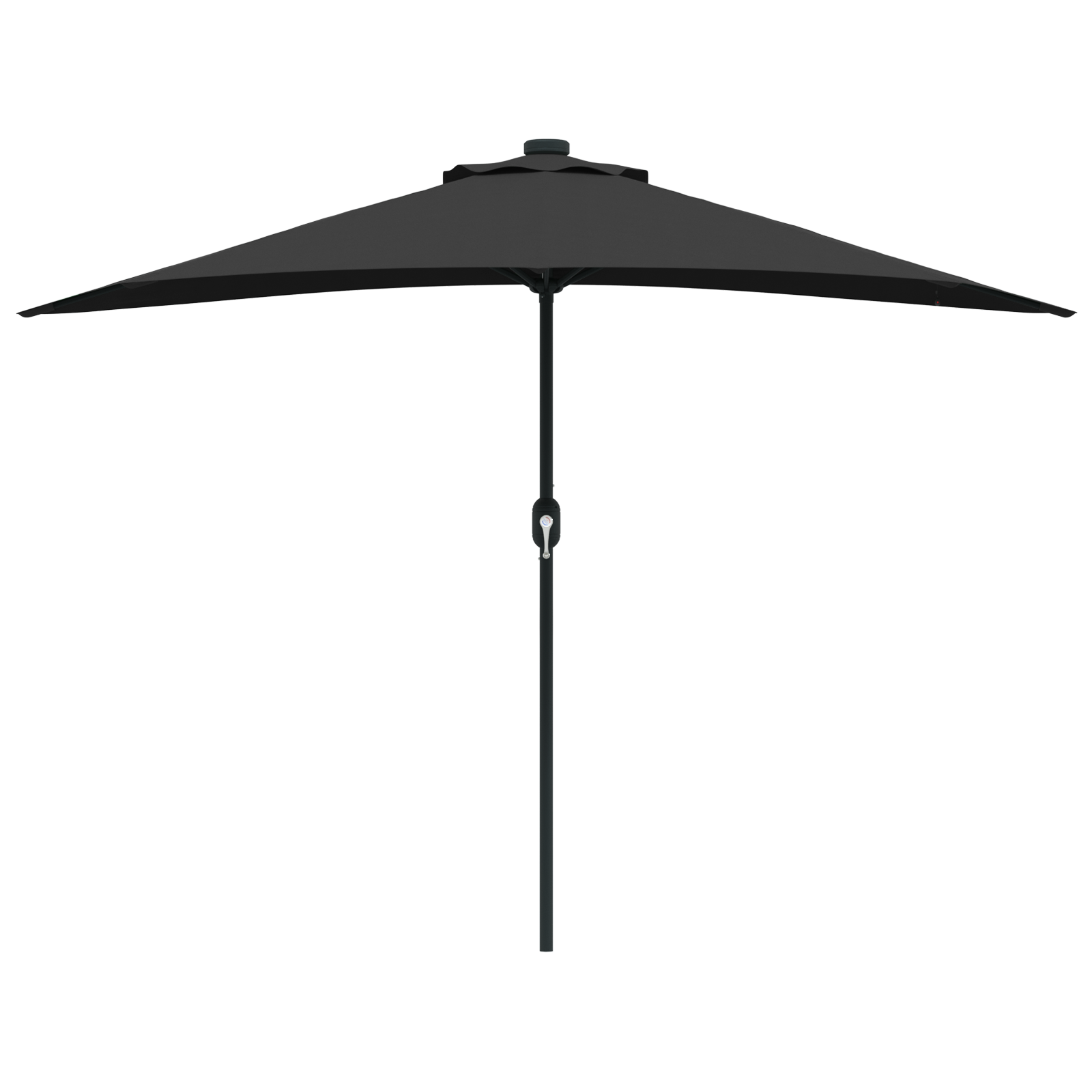 Parasol de Grădină Negru 294 x 150 x 224 cm țesătură GartenMobel Dekor