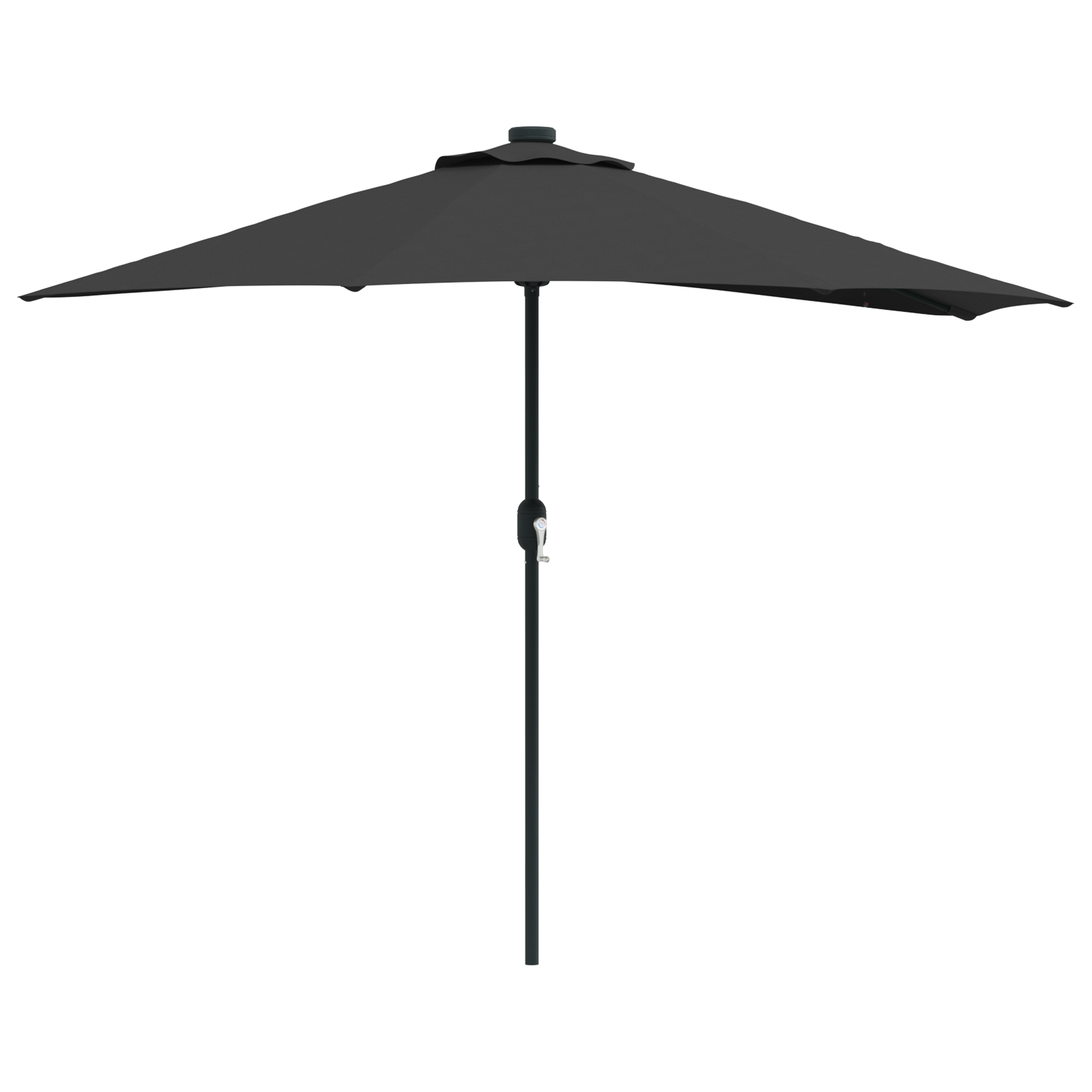 Parasol de Grădină Negru 294 x 150 x 224 cm țesătură GartenMobel Dekor