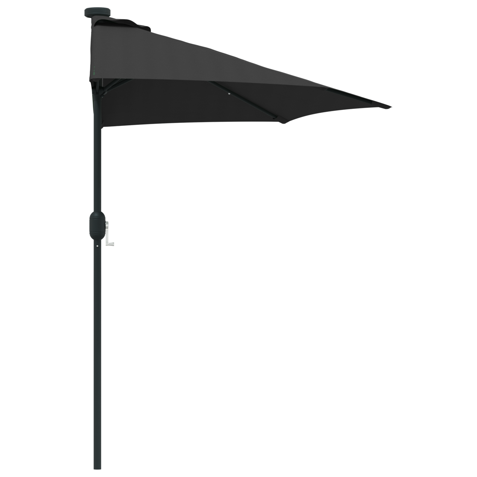Parasol de Grădină Negru 294 x 150 x 224 cm țesătură GartenMobel Dekor