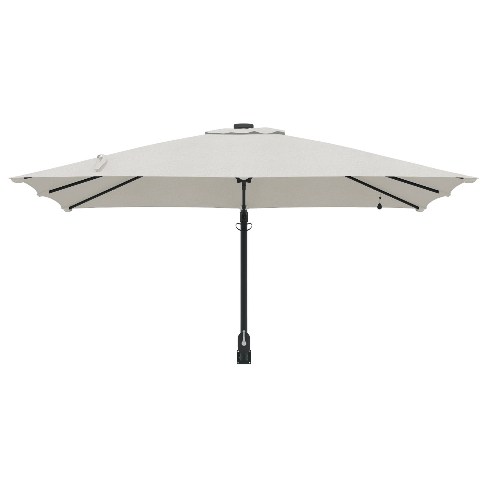 Parasol de Grădină Nisipiu 248.5 x 247.5 x 160 cm țesătură GartenMobel Dekor