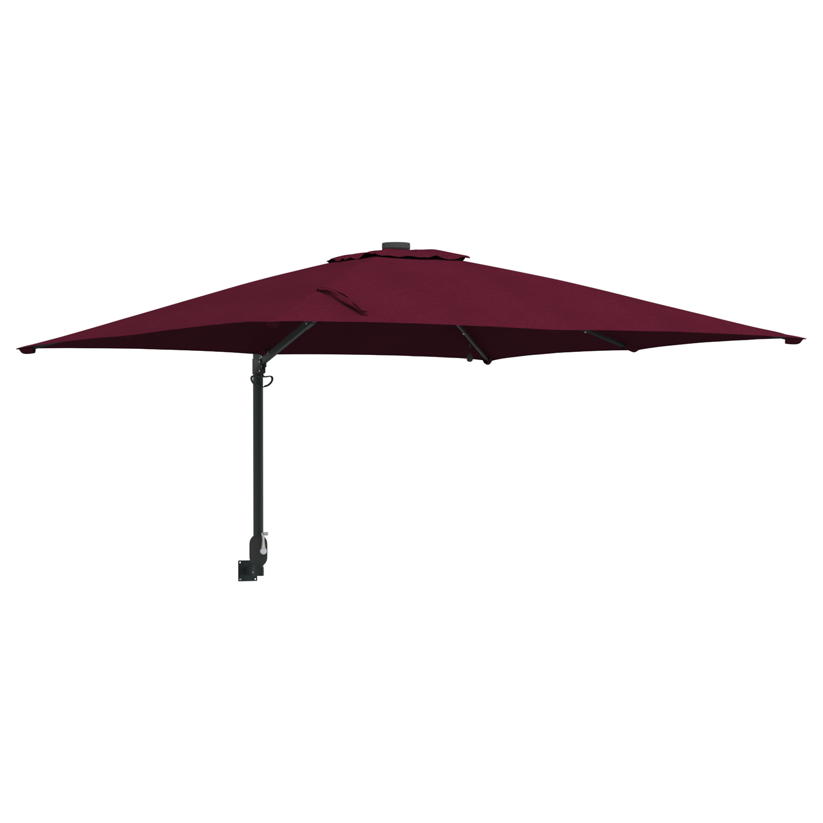 Parasol de Grădină Roșu bordo 248.5 x 247.5 x 160 cm țesătură GartenMobel Dekor