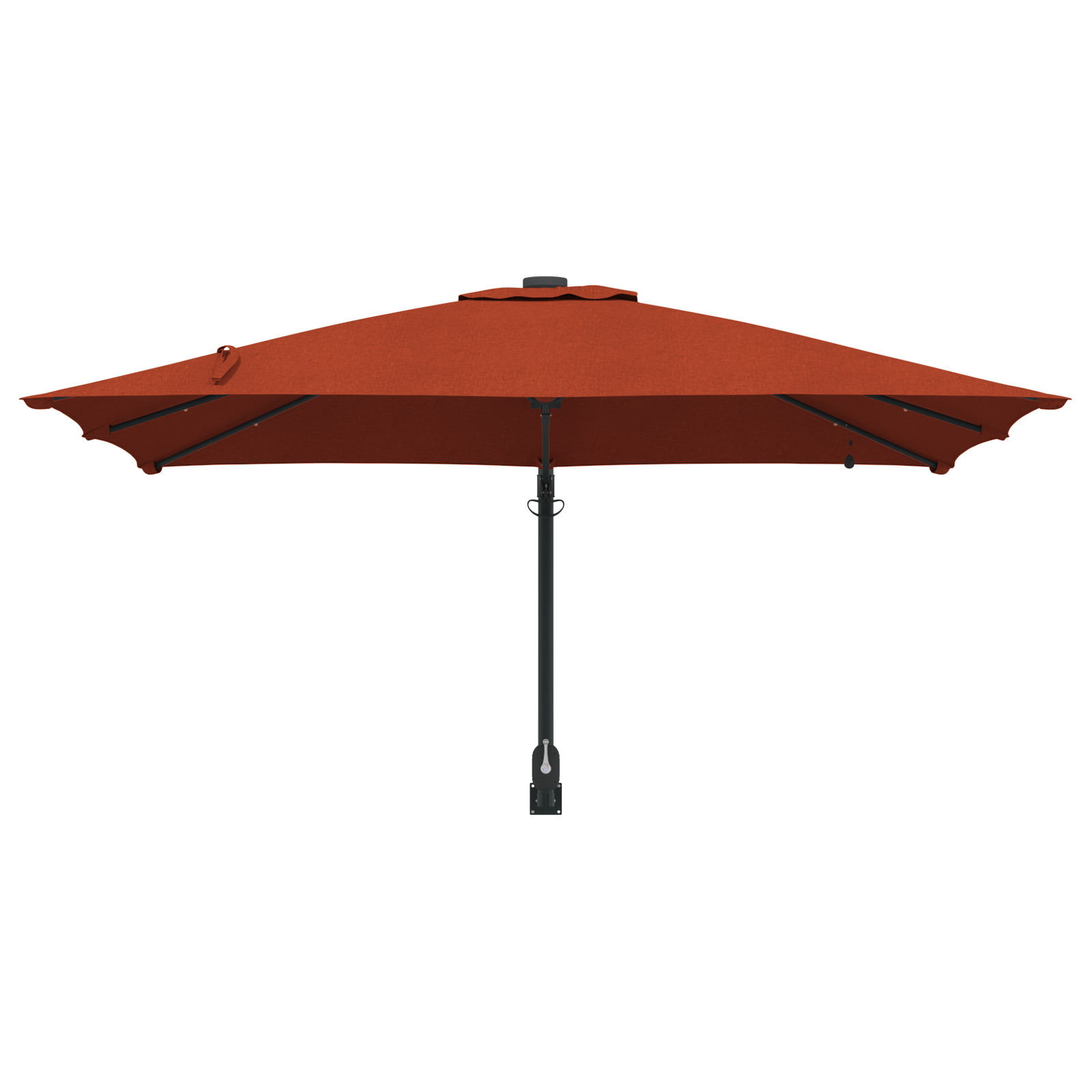 Parasol de Grădină Terracota 248.5 x 247.5 x 160 cm țesătură GartenMobel Dekor