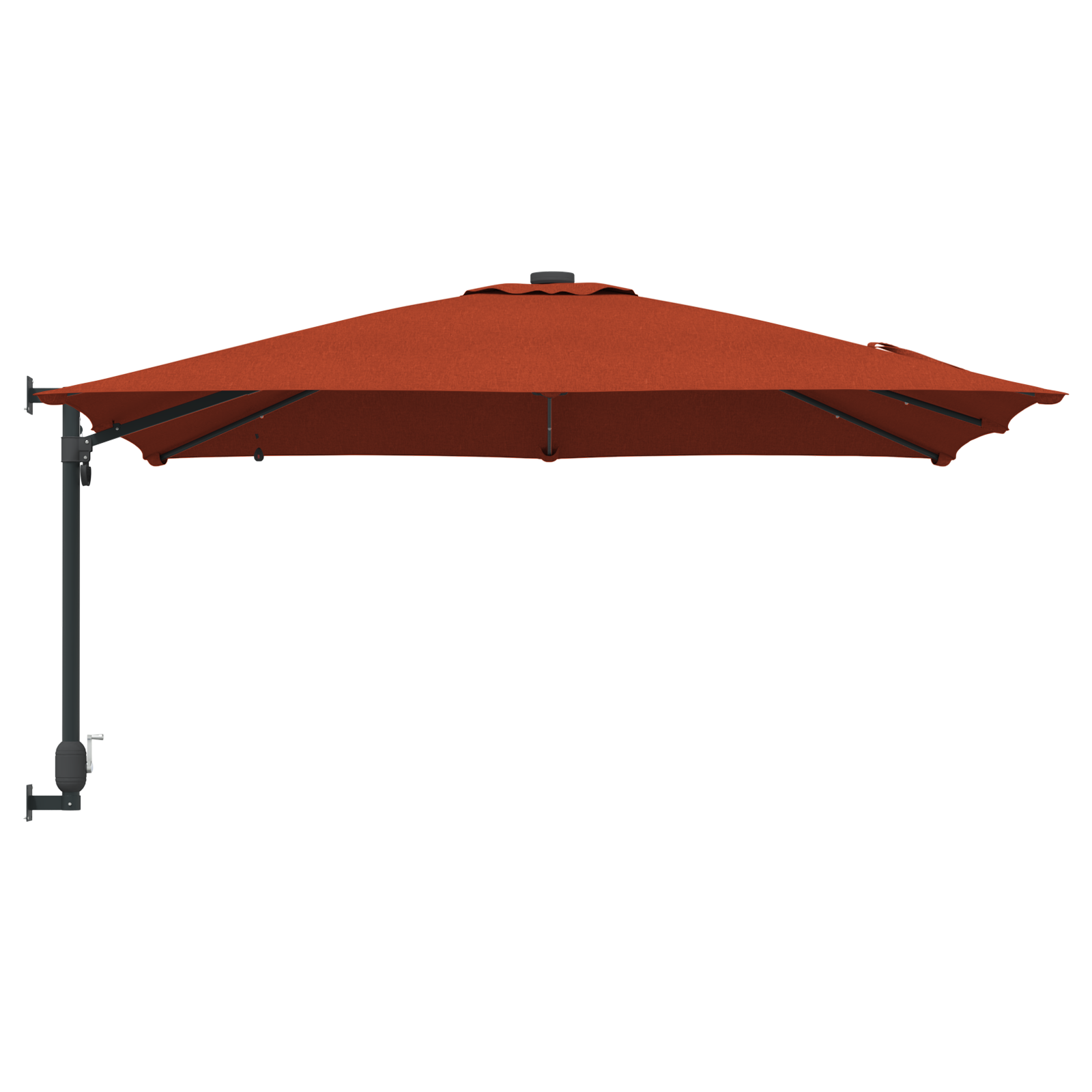 Parasol de Grădină Terracota 248.5 x 247.5 x 160 cm țesătură GartenMobel Dekor