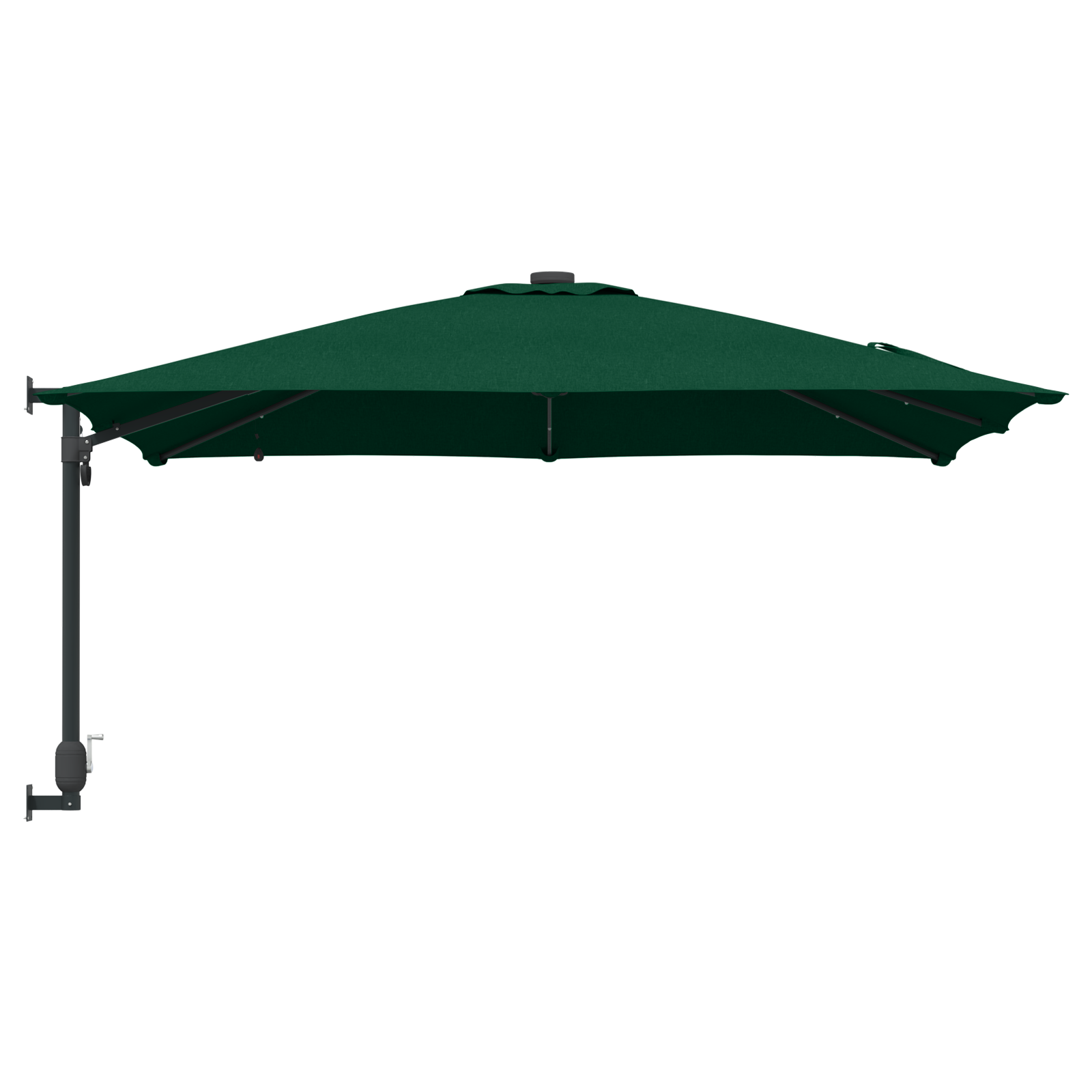 Parasol de Grădină Verde 248.5 x 247.5 x 160 cm țesătură GartenMobel Dekor