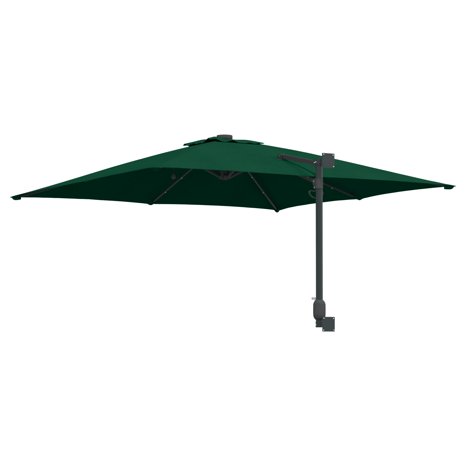 Parasol de Grădină Verde 248.5 x 247.5 x 160 cm țesătură GartenMobel Dekor