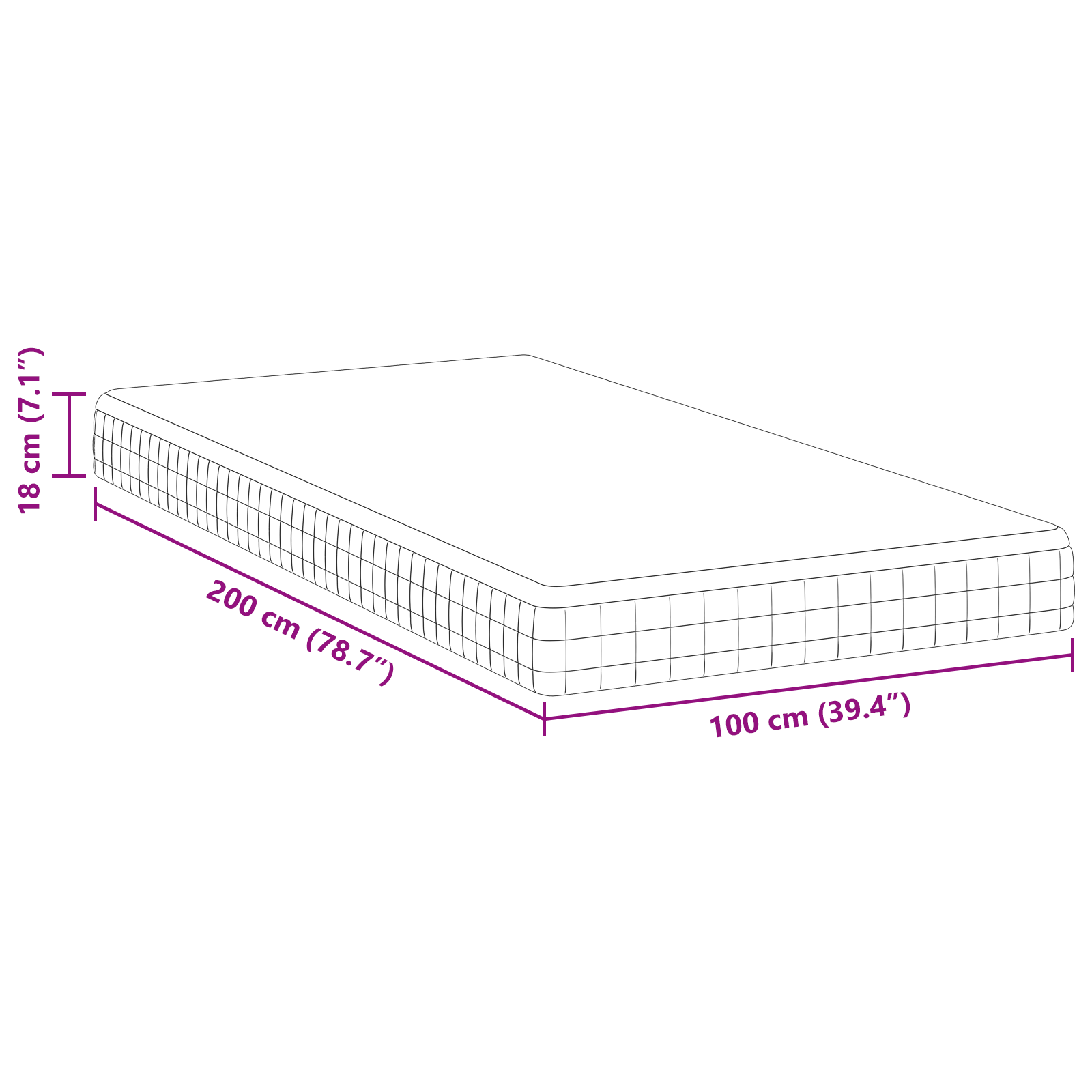 Saltele Alb, Gri 100 x 200 cm Țesătură tricotată GartenMobel Dekor