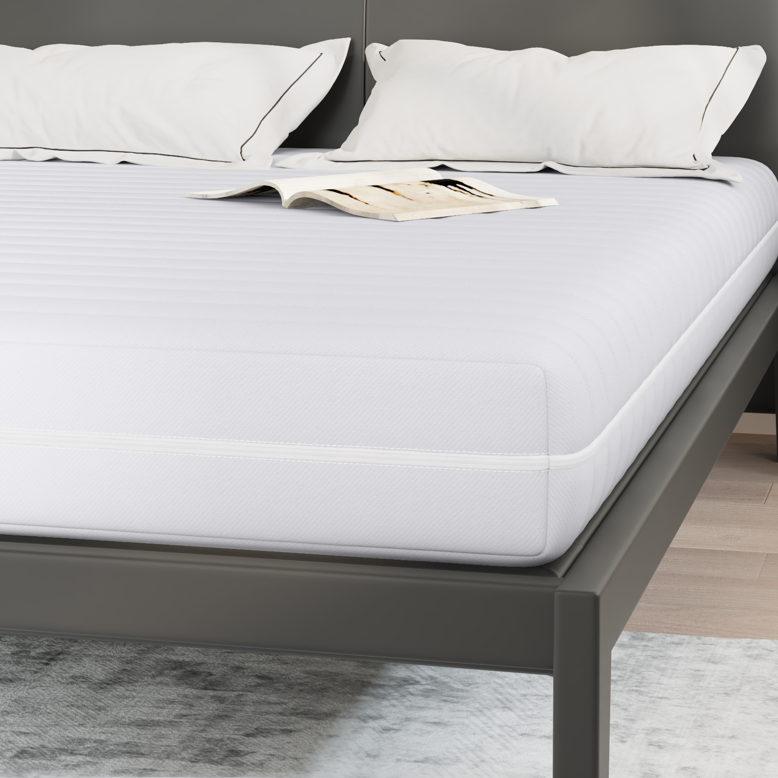 Saltele Alb 140 x 190 cm Țesătură din 100% poliester GartenMobel Dekor