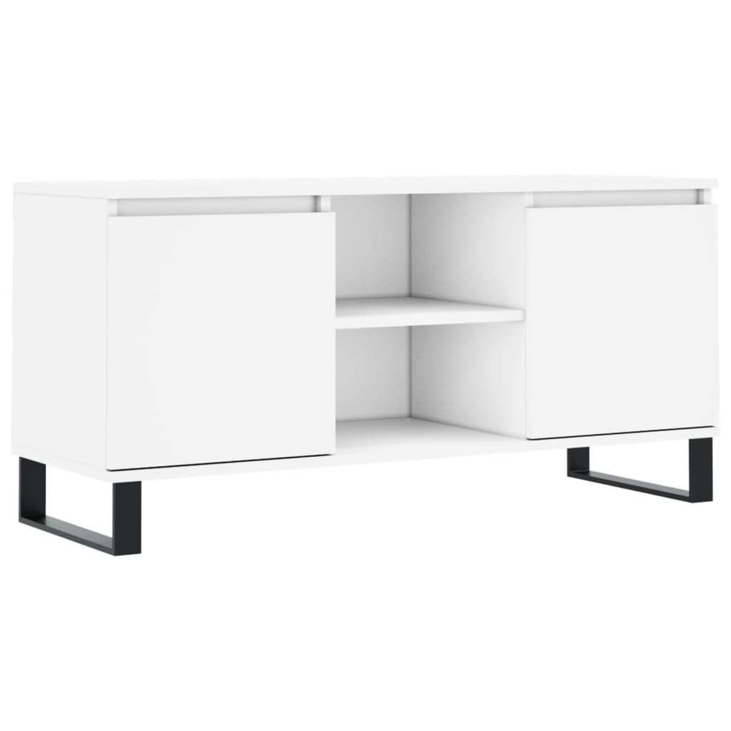 Comodă TV, alb, 104x35x50 cm, lemn compozit GartenMobel Dekor