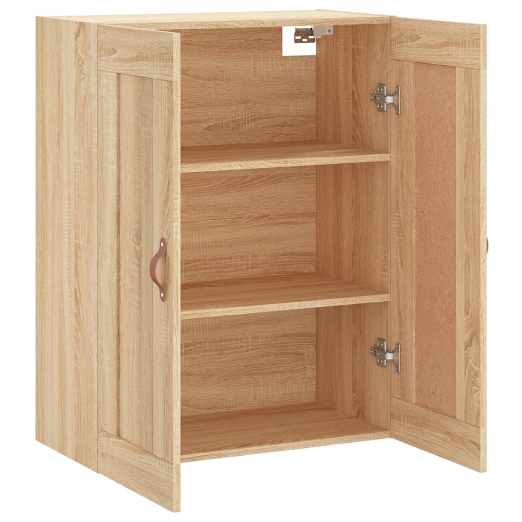 Dulap TV pe perete stejar sonoma, 69,5x34x90 cm, lemn prelucrat GartenMobel Dekor