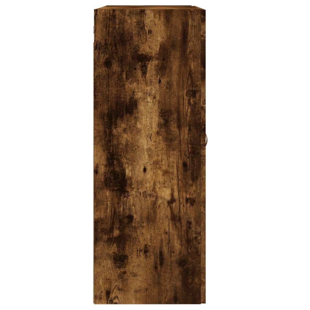 Dulap pe perete, stejar afumat, 69,5x34x90 cm, lemn prelucrat GartenMobel Dekor