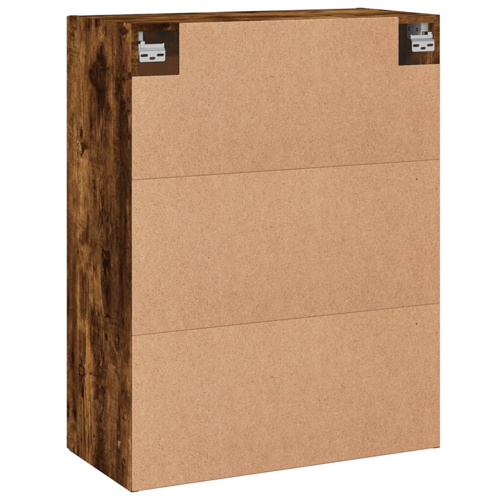 Dulap pe perete, stejar afumat, 69,5x34x90 cm, lemn prelucrat GartenMobel Dekor