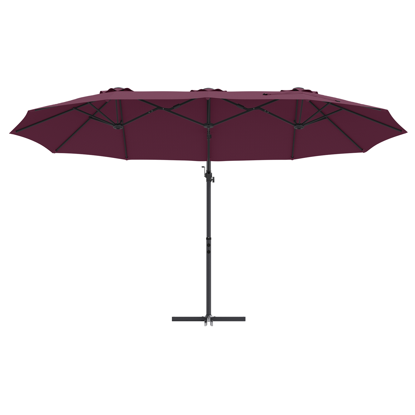 Parasol cu braț cantilever pentru grădină Roșu bordo mare GartenMobel Dekor