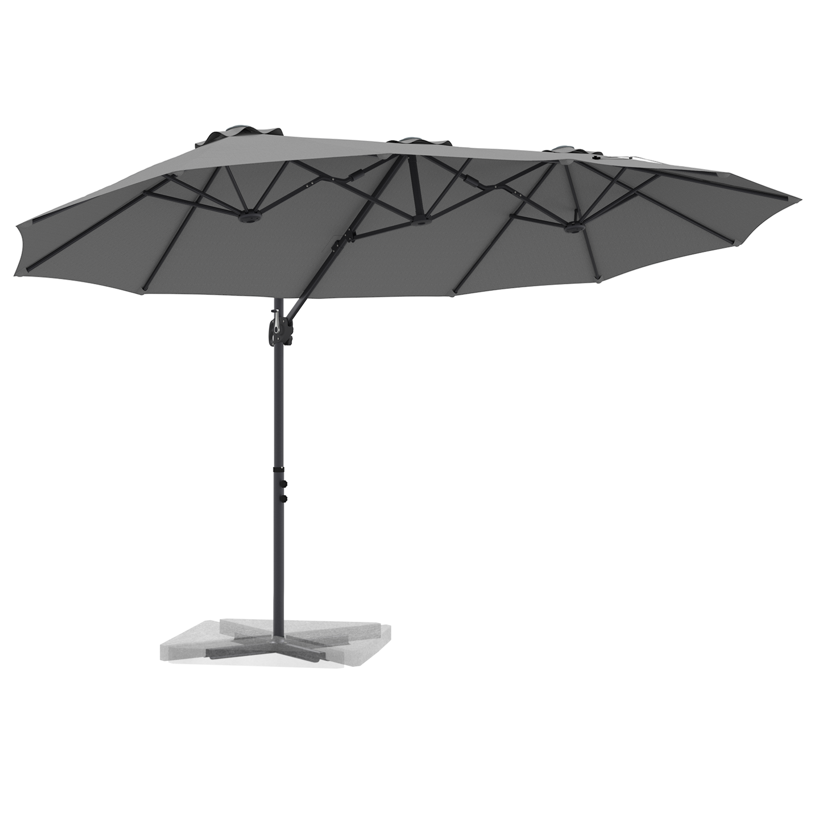 Parasol cu braț cantilever pentru grădină cu blocare Antracit GartenMobel Dekor