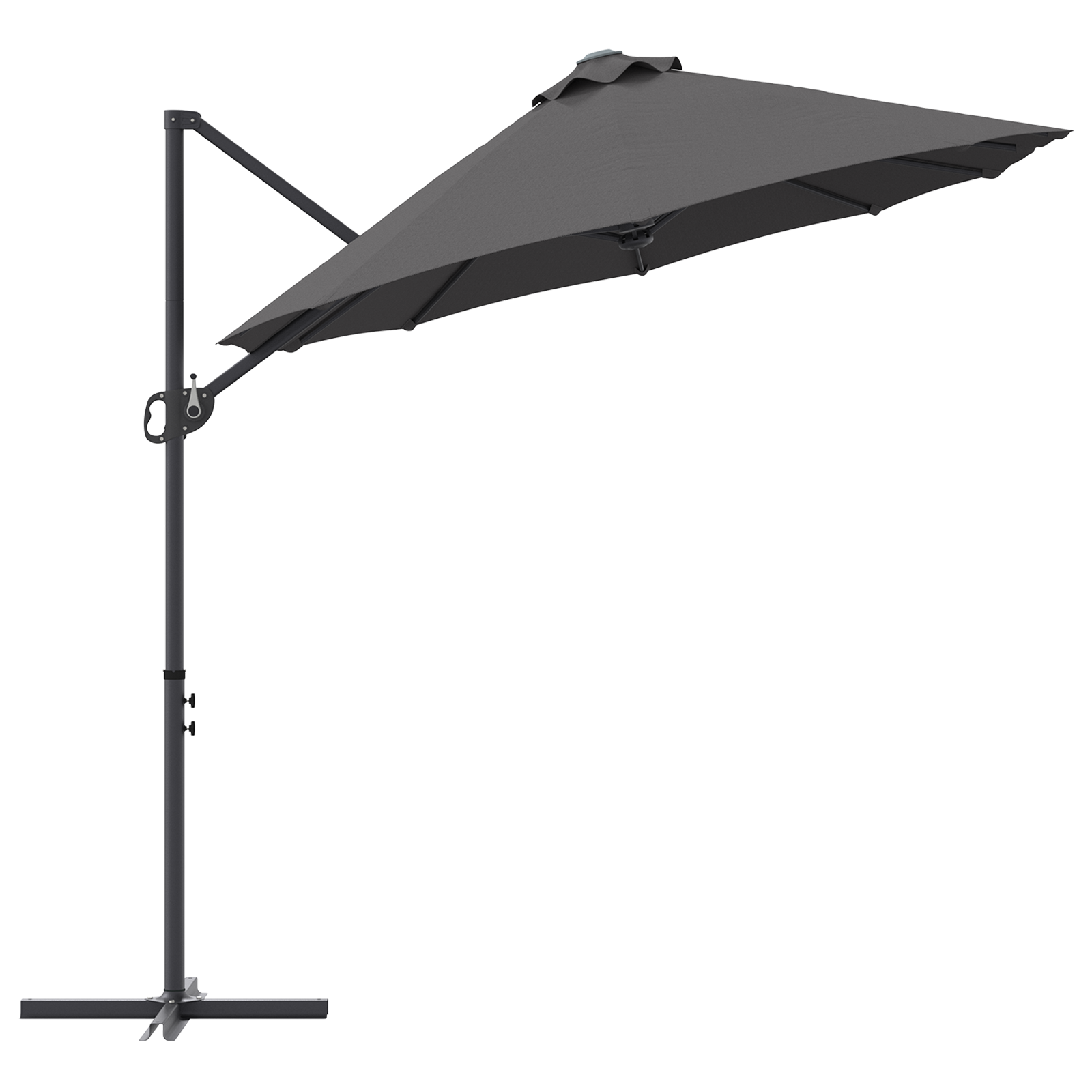 Parasol cu braț cantilever pentru grădină cu blocare Antracit GartenMobel Dekor