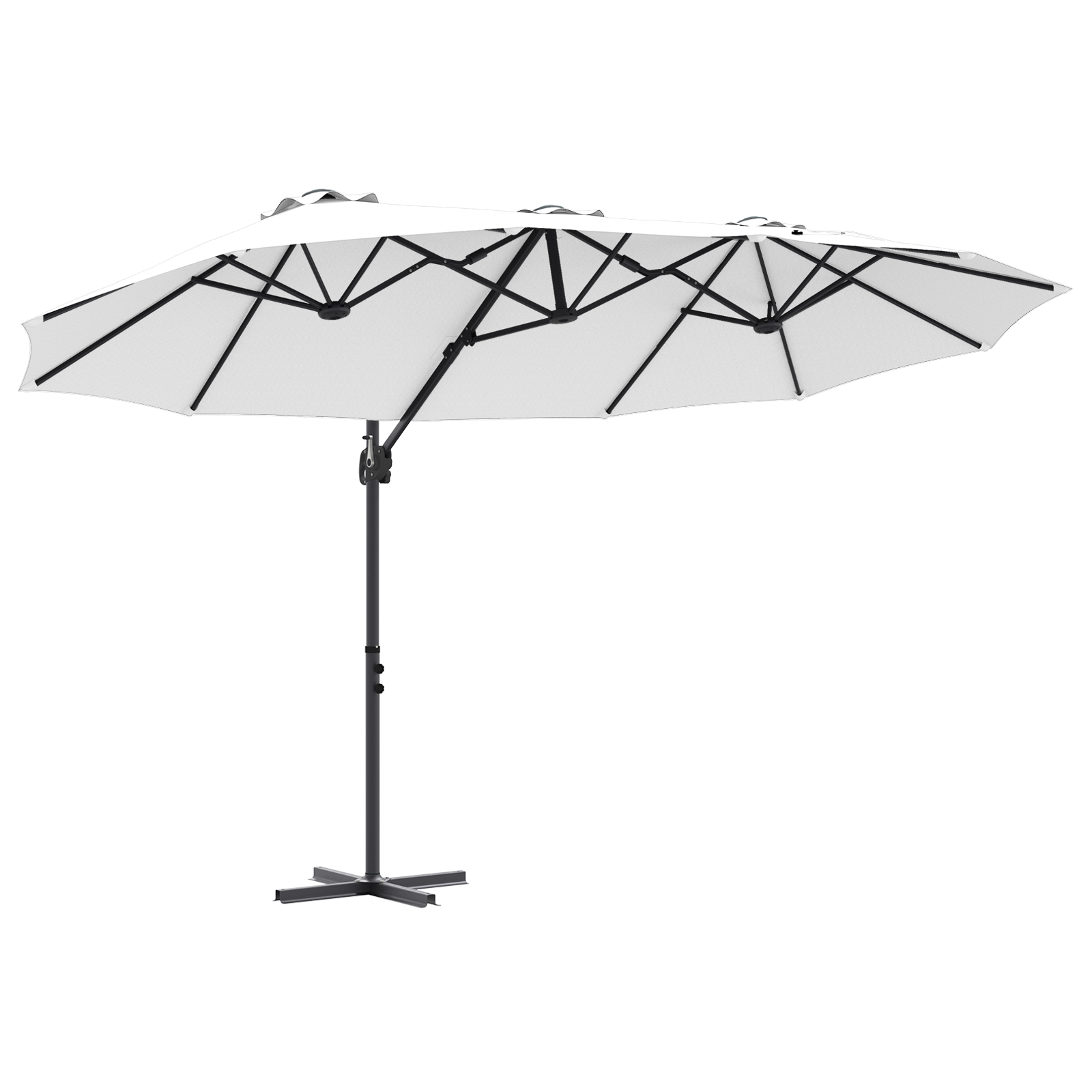 Parasol cu braț cantilever pentru grădină cu blocare Nisipiu GartenMobel Dekor