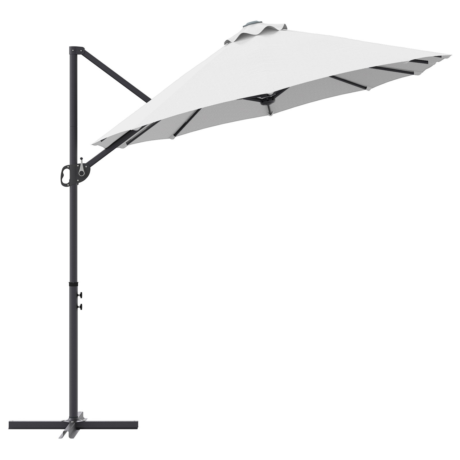 Parasol cu braț cantilever pentru grădină cu blocare Nisipiu GartenMobel Dekor