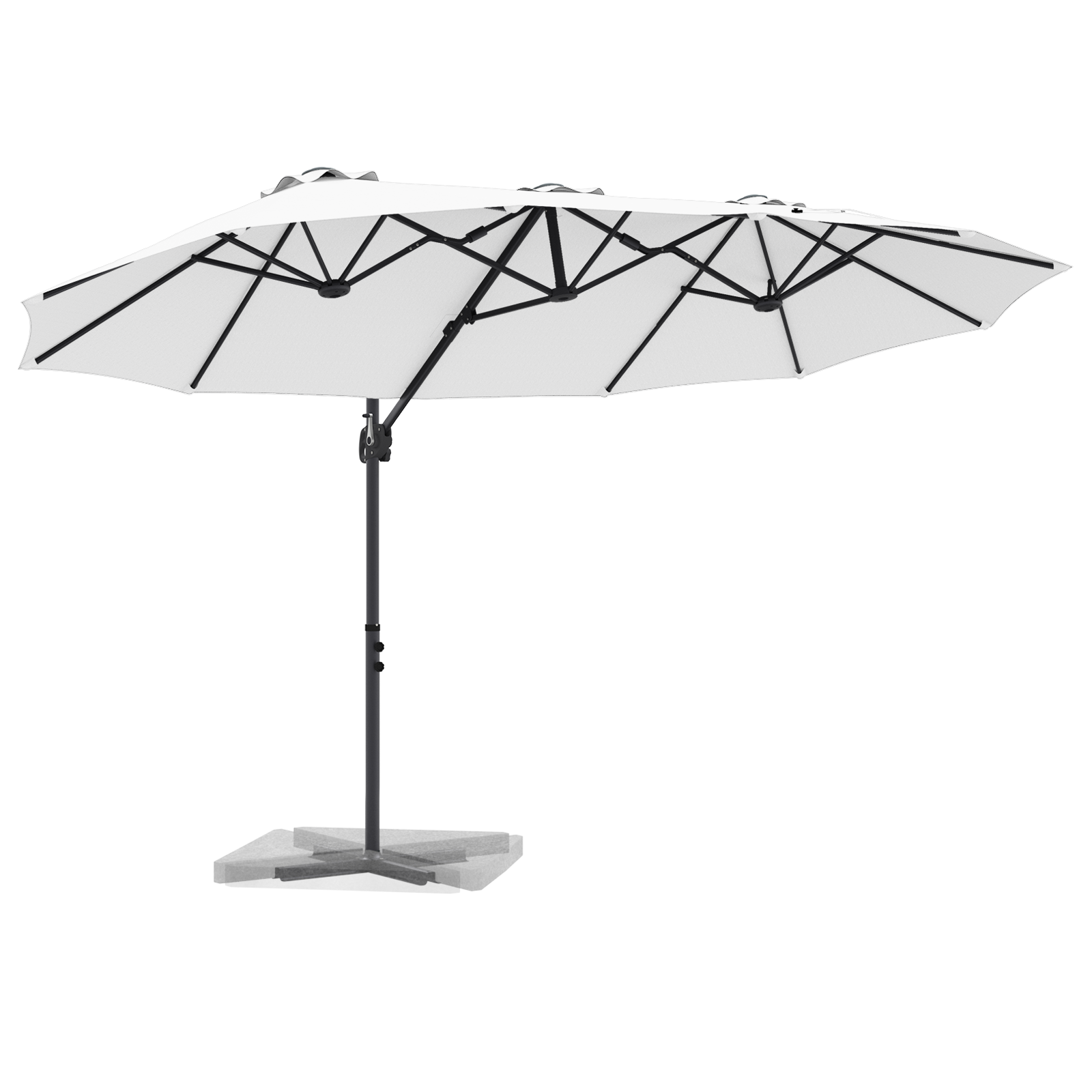 Parasol cu braț cantilever pentru grădină cu blocare Nisipiu GartenMobel Dekor
