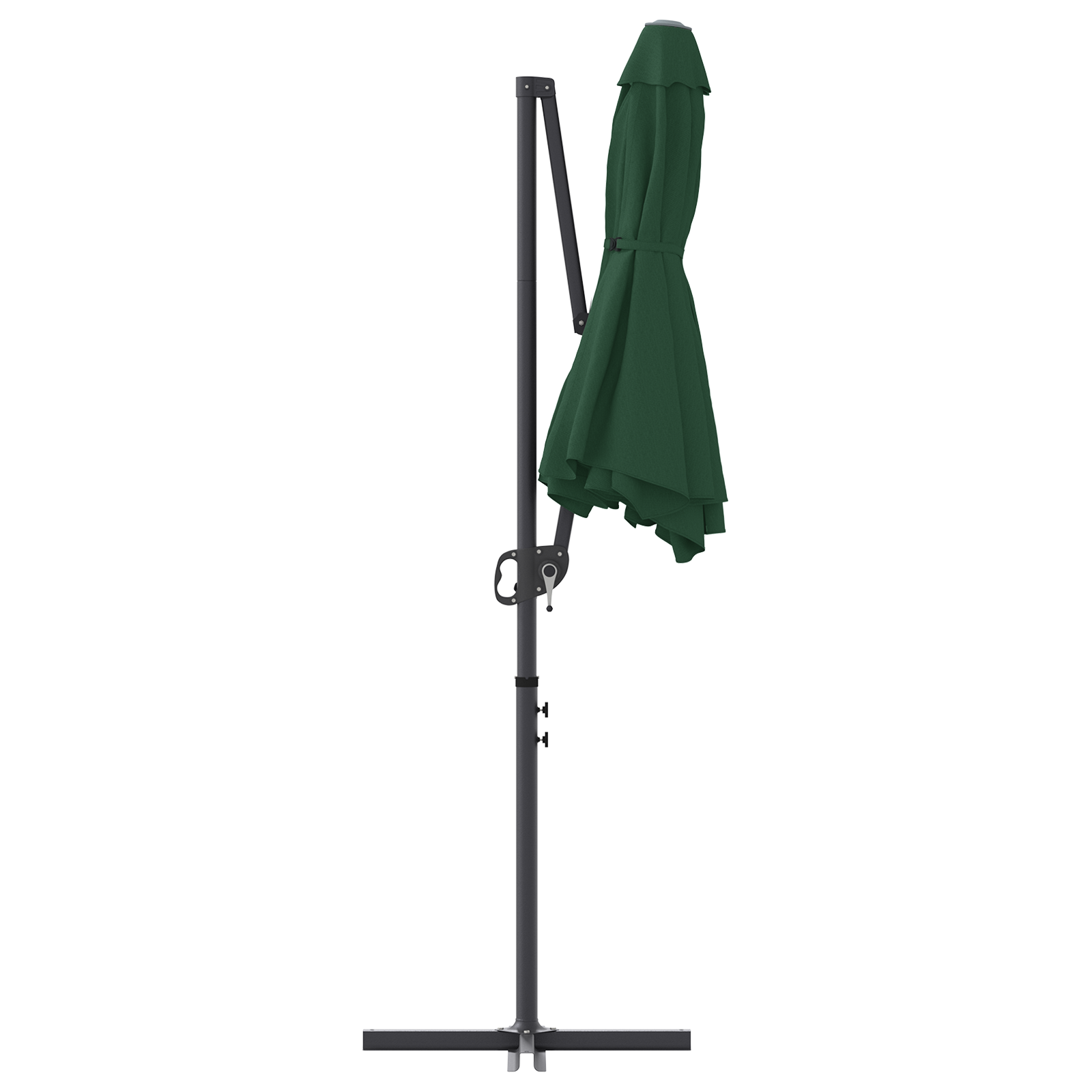 Parasol cu braț cantilever pentru grădină cu blocare Verde GartenMobel Dekor