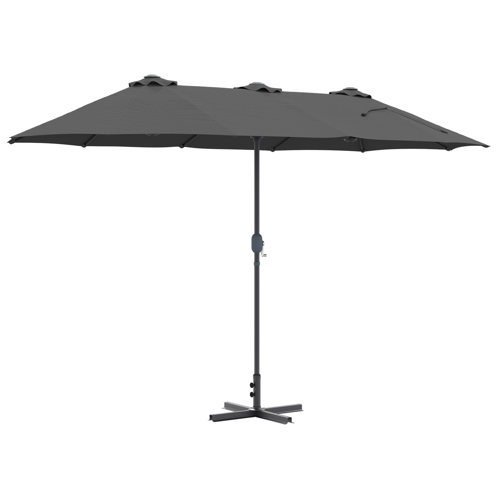 Parasol de Grădină Antracit 380 x 196 x 235 cm GartenMobel Dekor