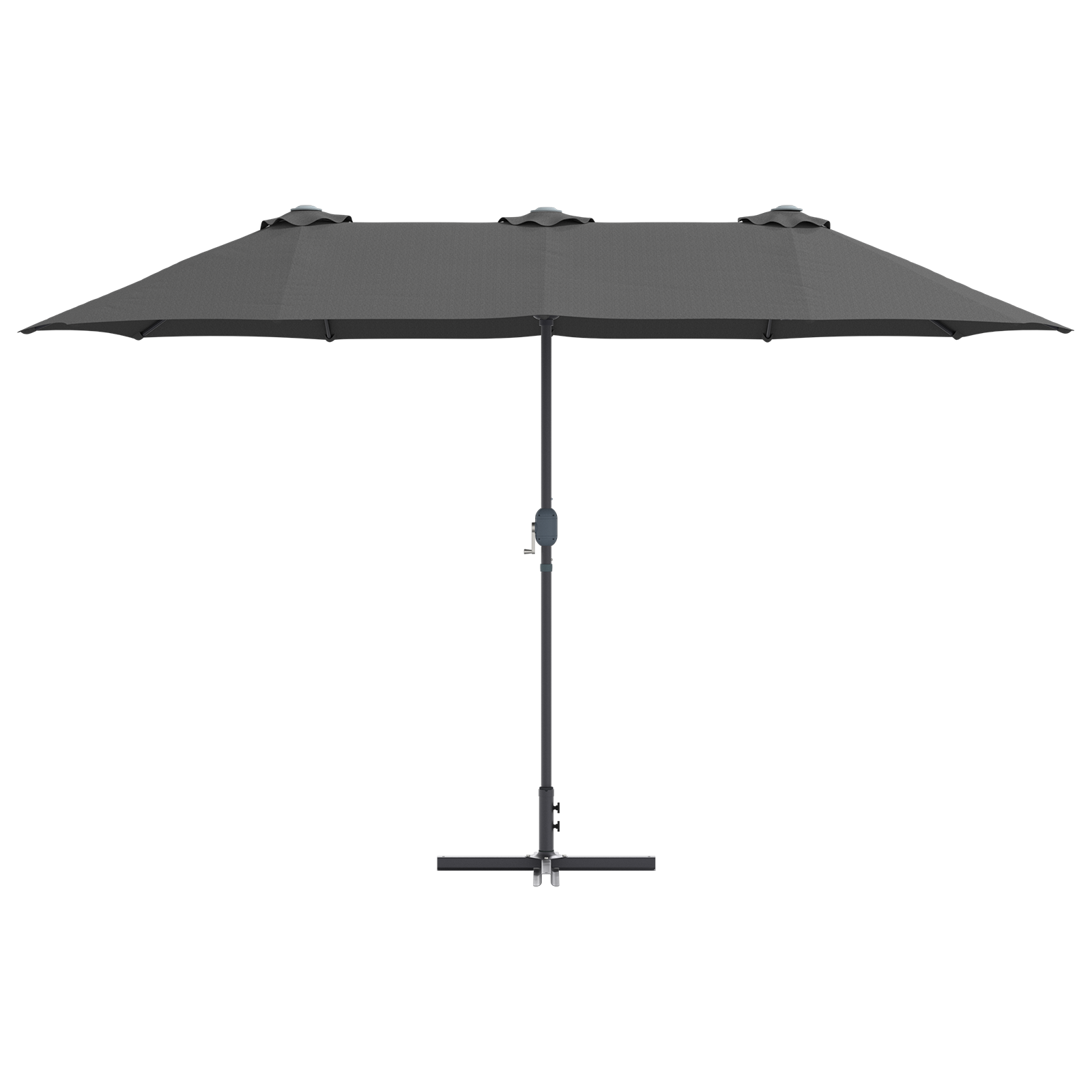 Parasol de Grădină Antracit 380 x 196 x 235 cm GartenMobel Dekor