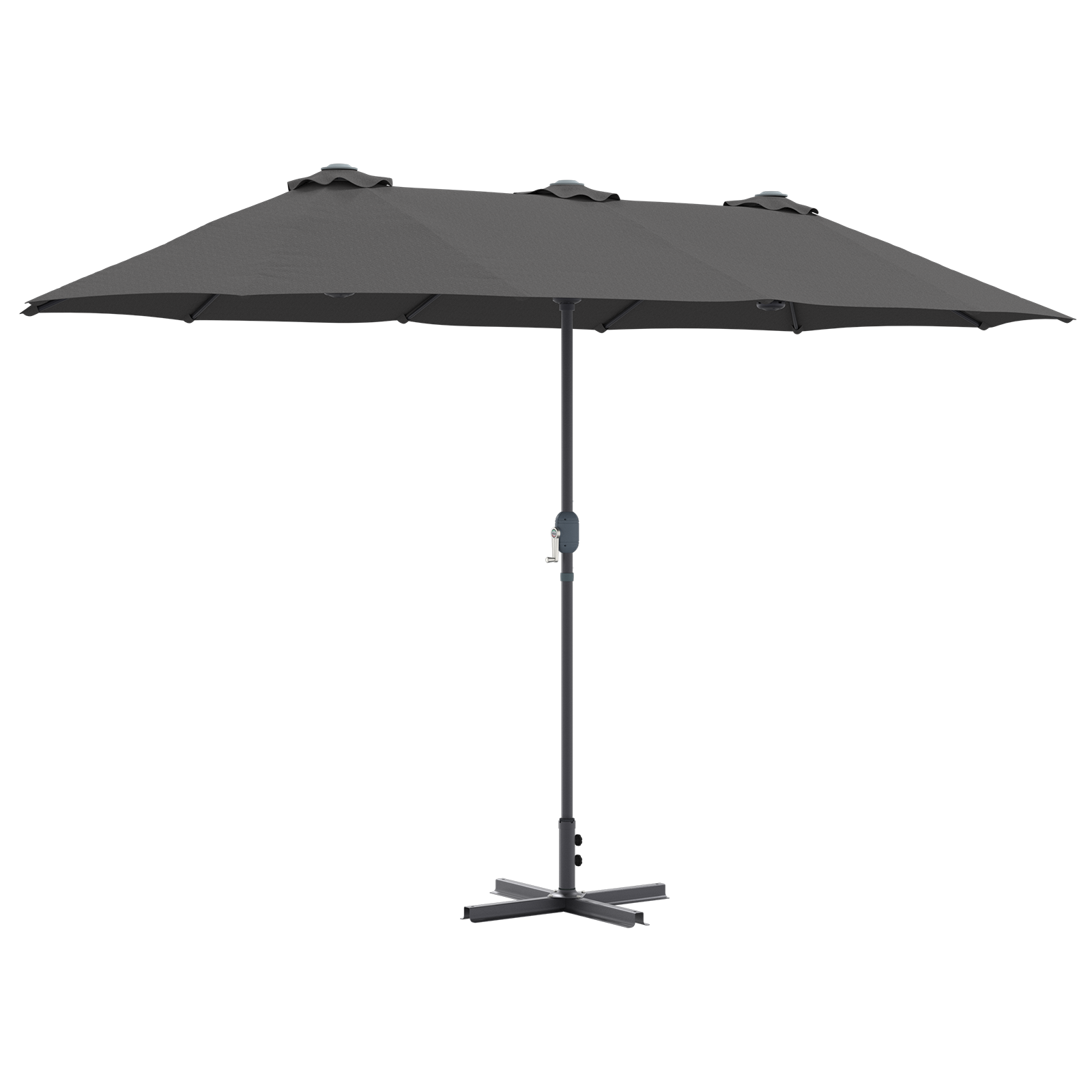 Parasol de Grădină Antracit 380 x 196 x 235 cm GartenMobel Dekor