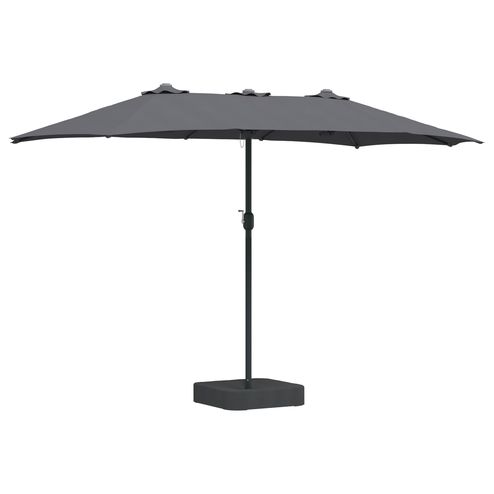 Parasol de Grădină Antracit 385 x 209 x 244 cm țesătură GartenMobel Dekor