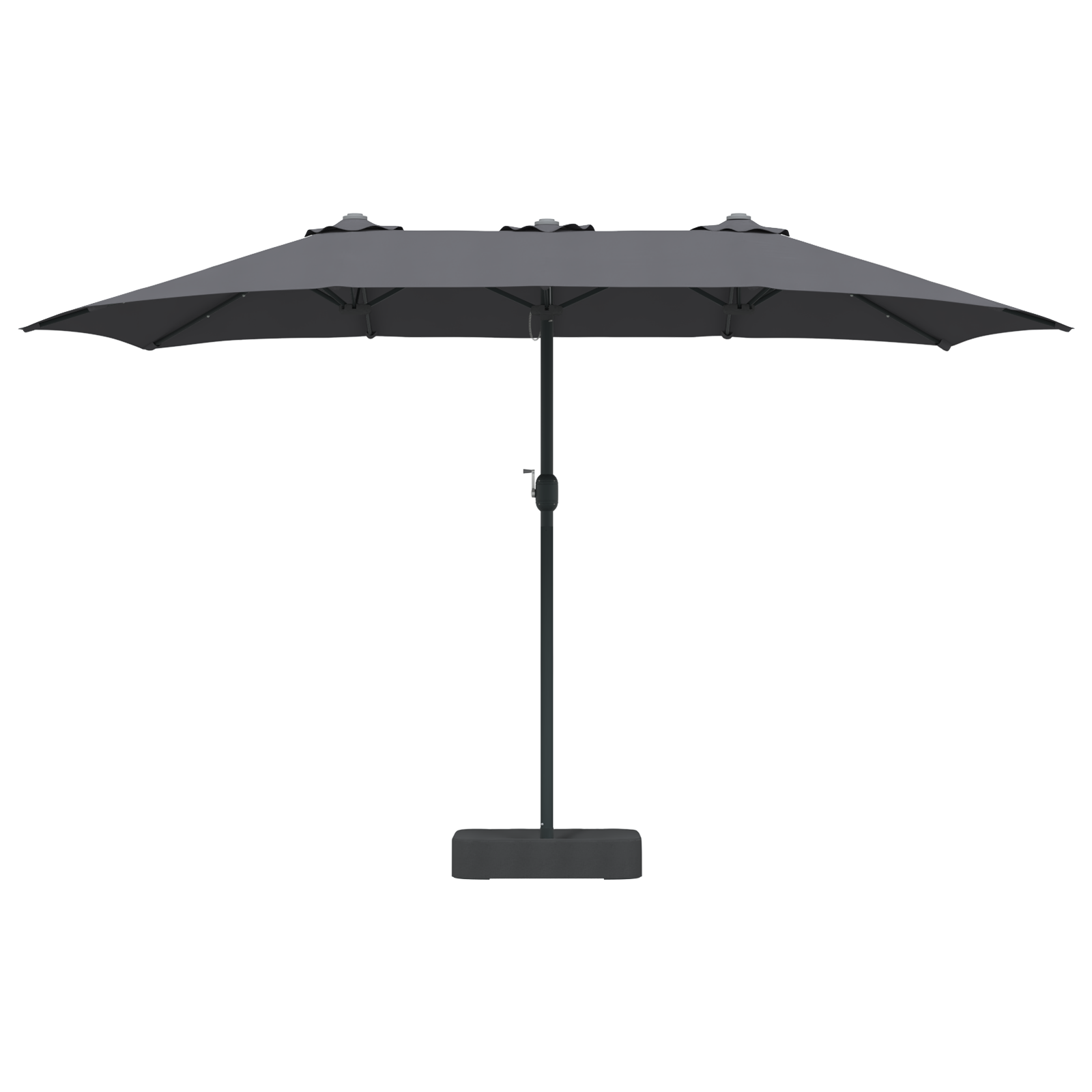 Parasol de Grădină Antracit 385 x 209 x 244 cm țesătură GartenMobel Dekor