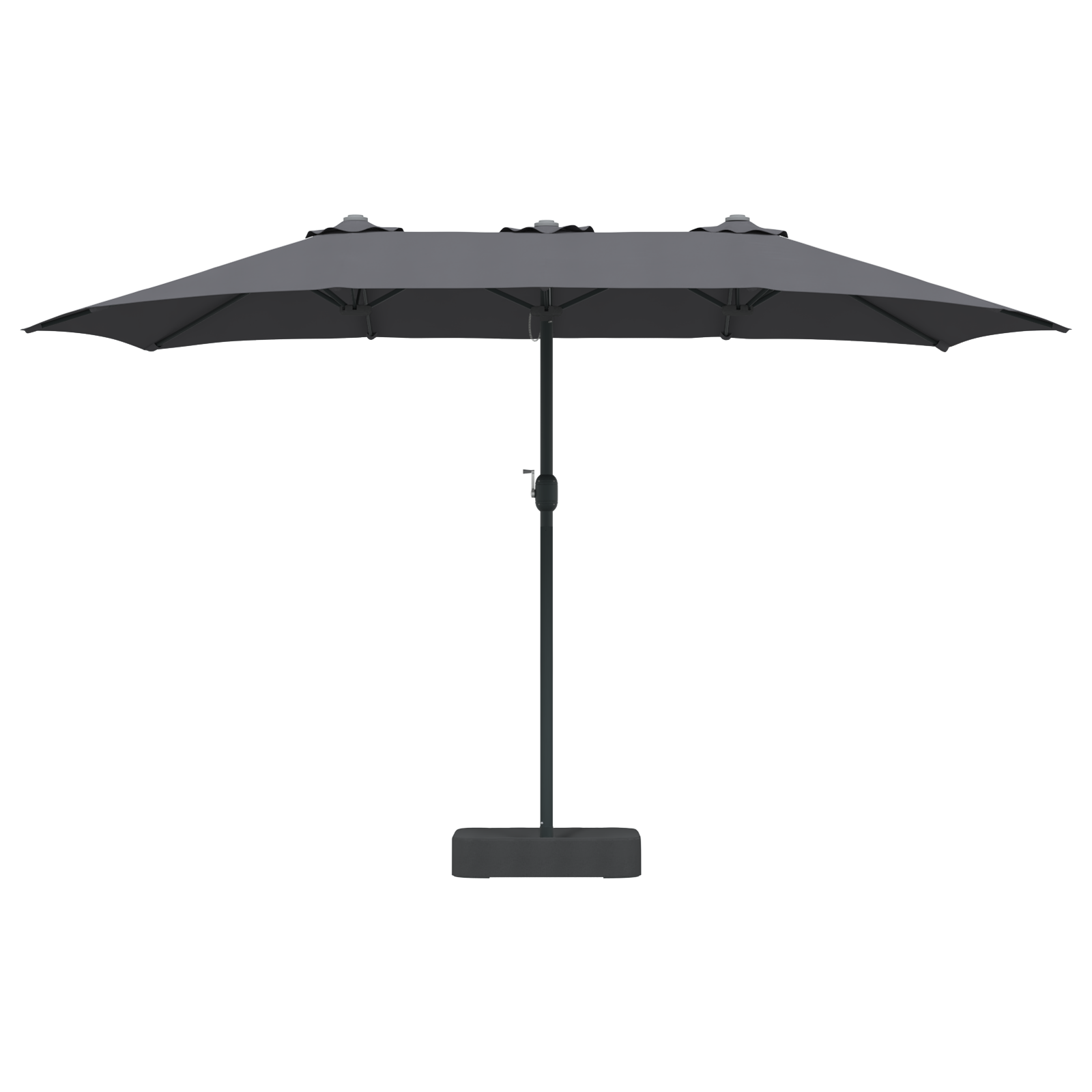 Parasol de Grădină Antracit 385 x 209 x 244 cm țesătură GartenMobel Dekor