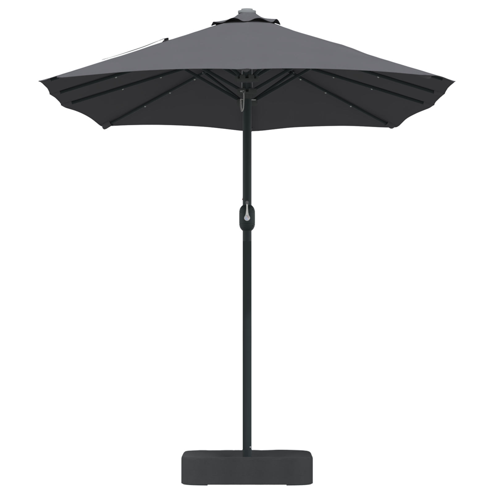 Parasol de Grădină Antracit 385 x 209 x 244 cm țesătură GartenMobel Dekor