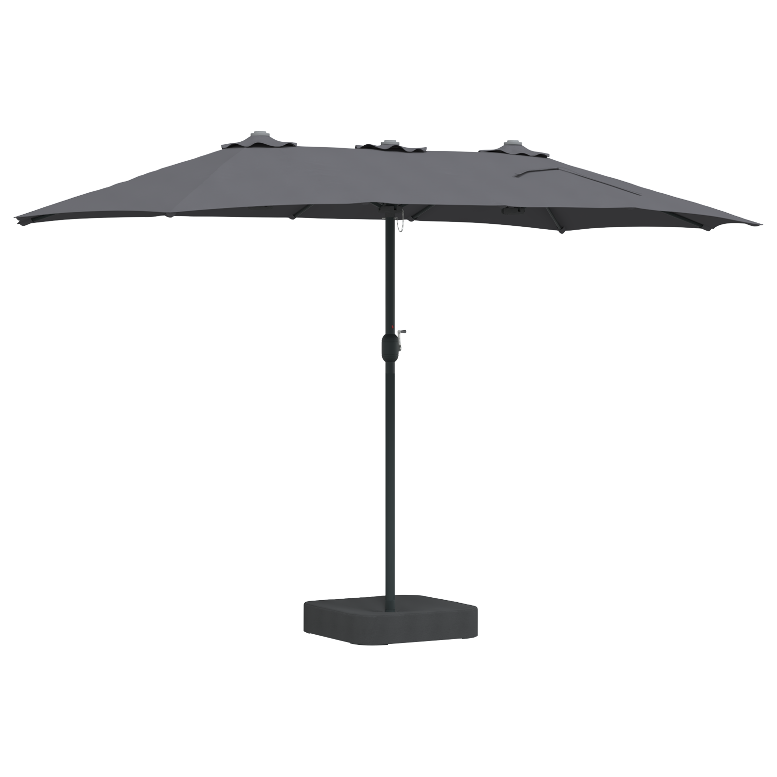 Parasol de Grădină Antracit 385 x 209 x 244 cm țesătură GartenMobel Dekor