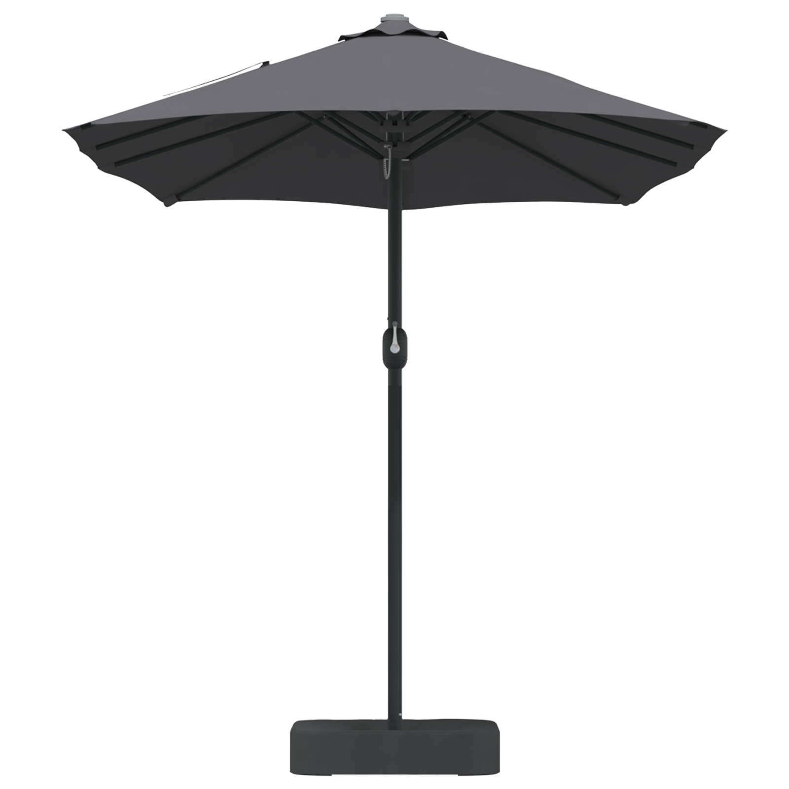 Parasol de Grădină Antracit 385 x 209 x 244 cm țesătură GartenMobel Dekor