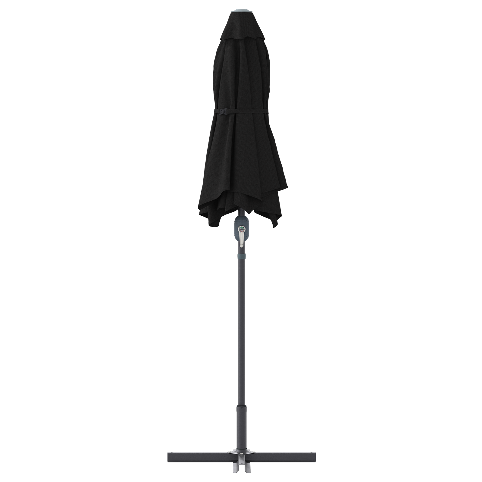Parasol de Grădină Negru 380 x 196 x 235 cm GartenMobel Dekor