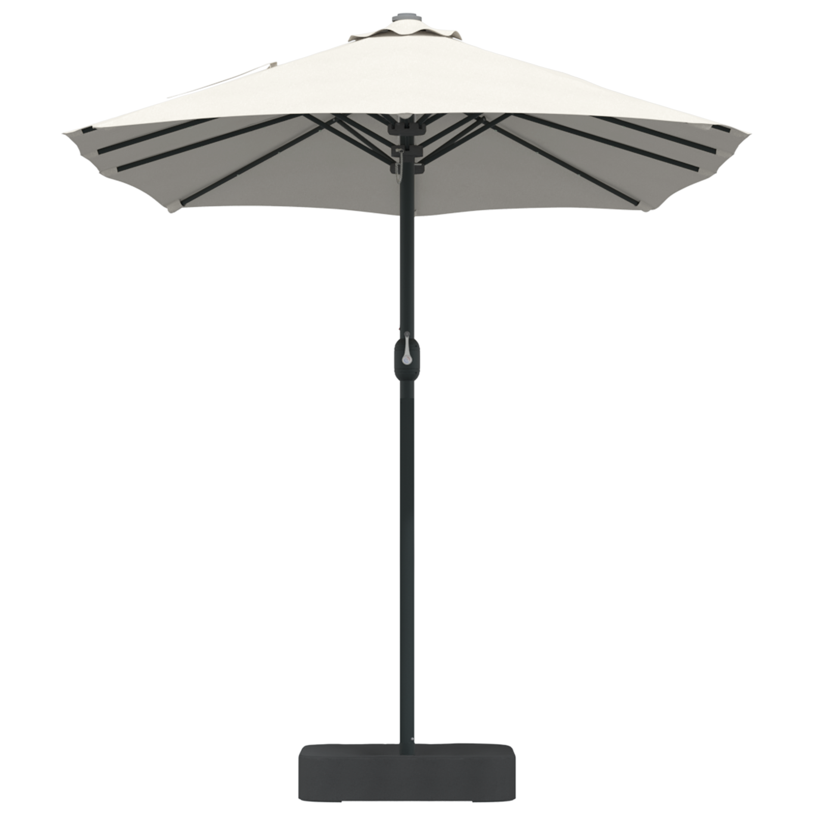 Parasol de Grădină Nisipiu 385 x 209 x 244 cm țesătură GartenMobel Dekor
