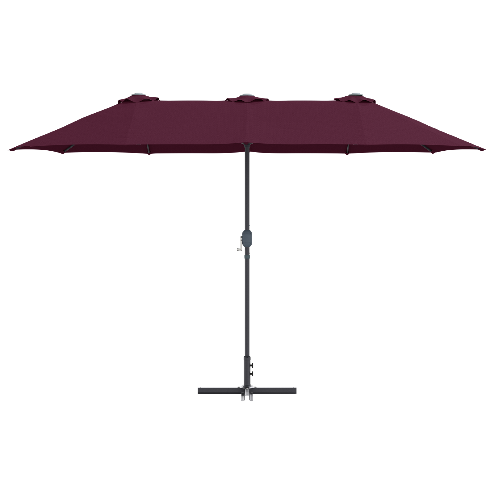 Parasol de Grădină Roșu bordo 380 x 196 x 235 cm GartenMobel Dekor