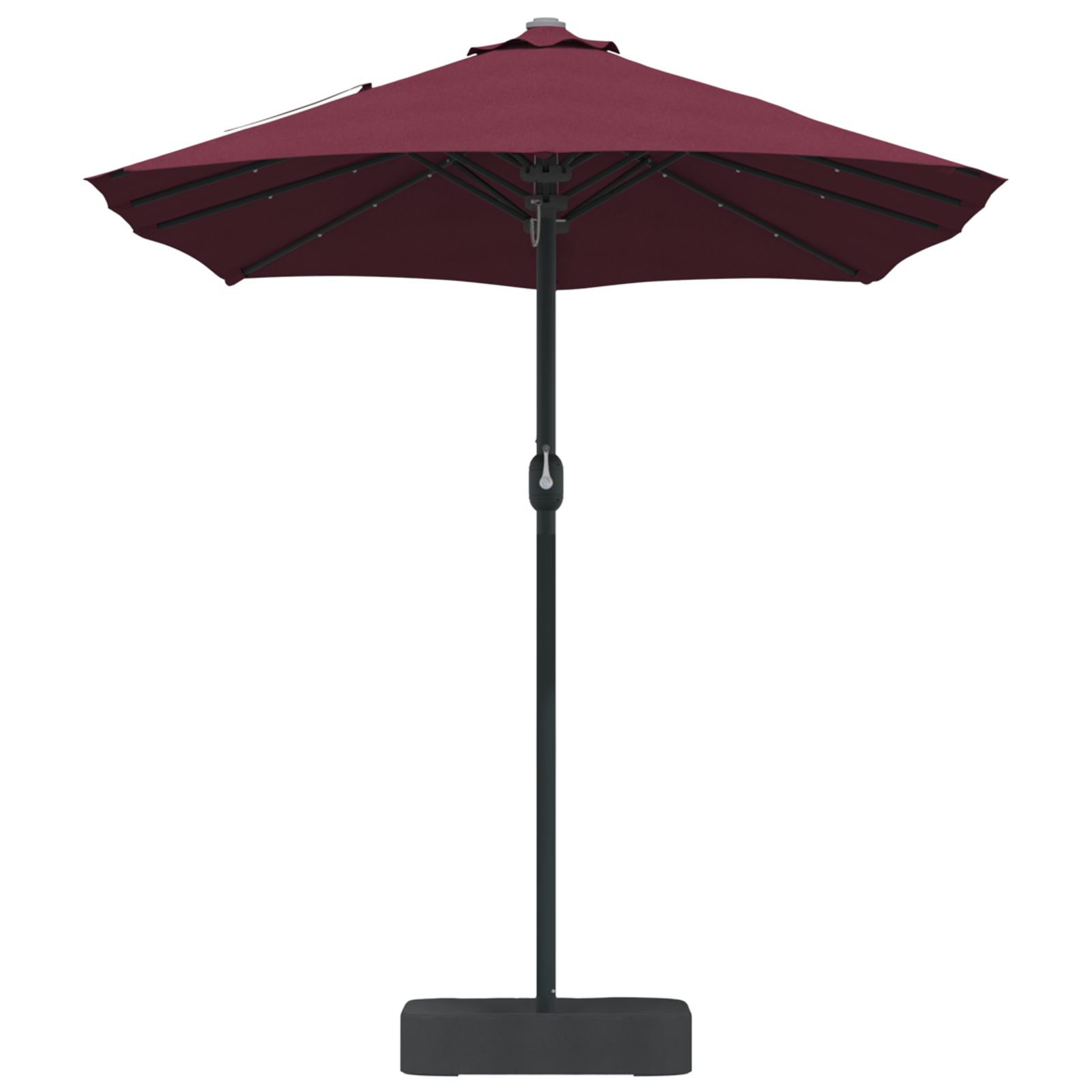 Parasol de Grădină Roșu bordo 385 x 209 x 244 cm țesătură GartenMobel Dekor