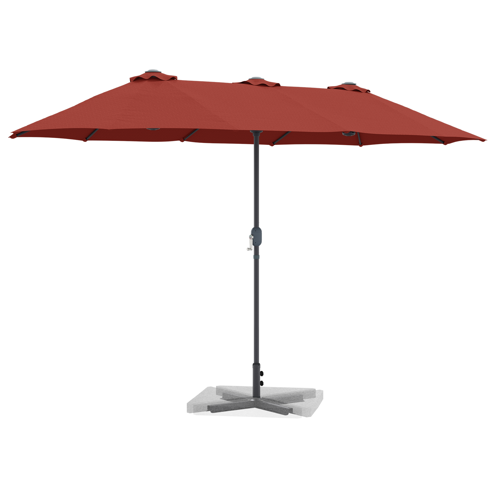 Parasol de Grădină Terracota 380 x 196 x 235 cm GartenMobel Dekor