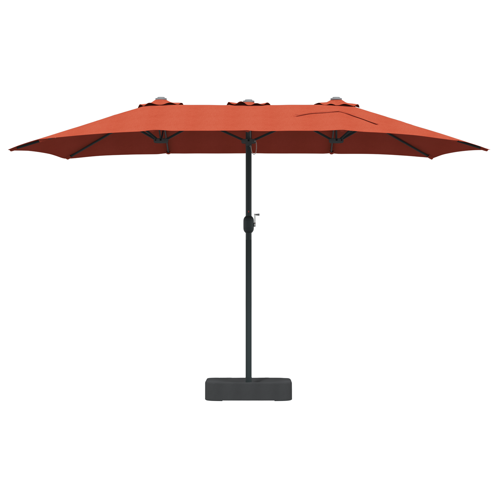 Parasol de Grădină Terracota 385 x 209 x 244 cm țesătură GartenMobel Dekor