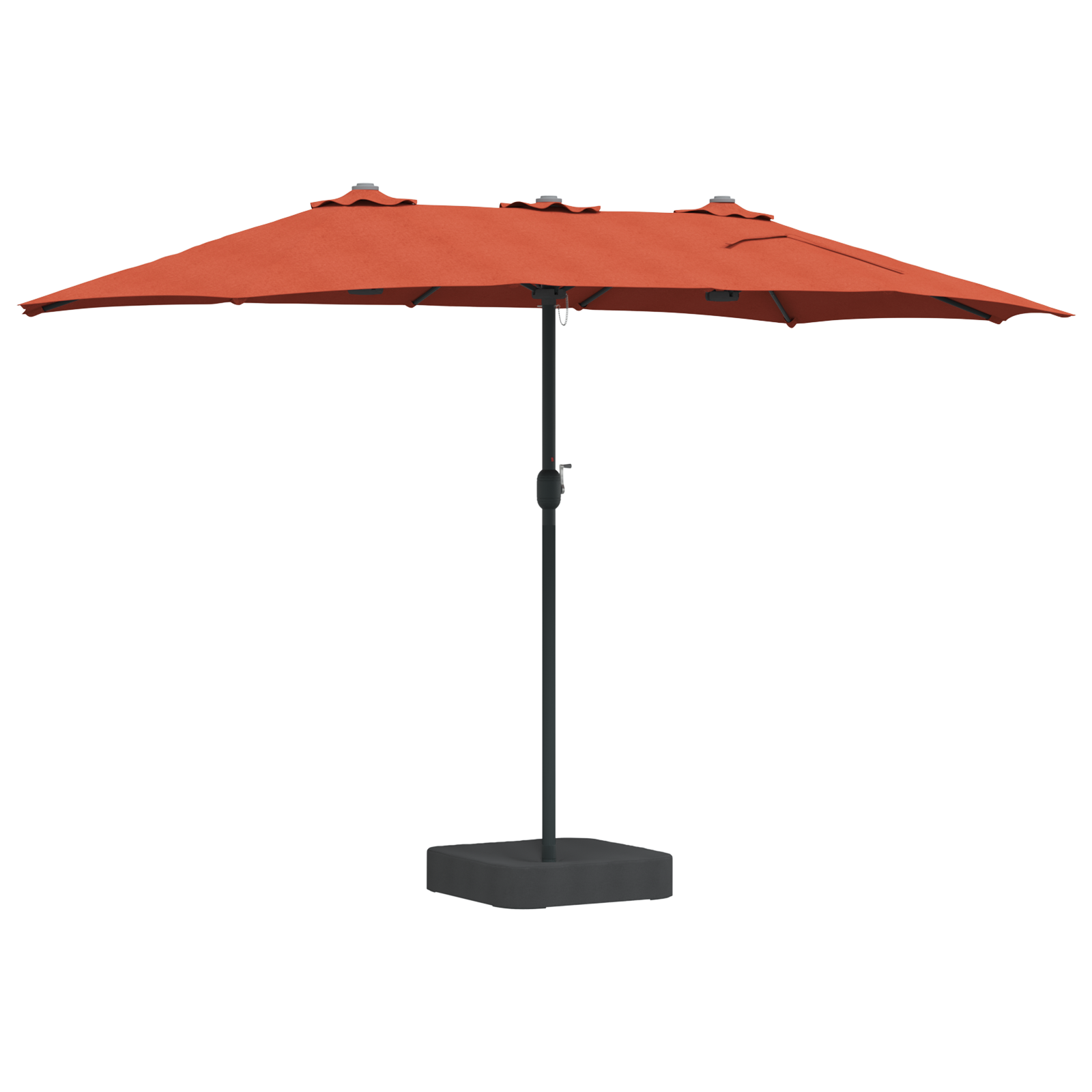 Parasol de Grădină Terracota 385 x 209 x 244 cm țesătură GartenMobel Dekor